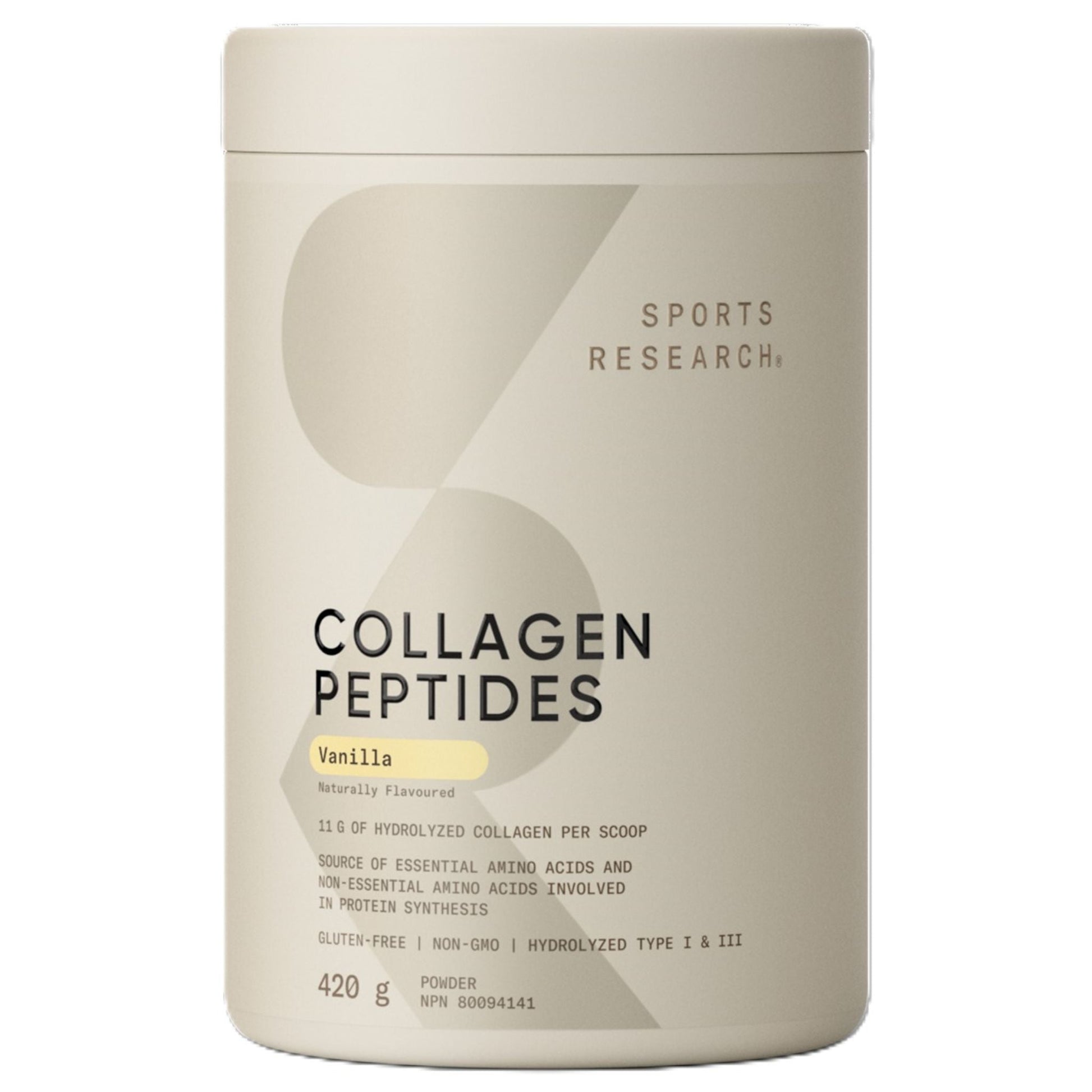 Sports Research Collagen Peptides Vanilla Bean 420g