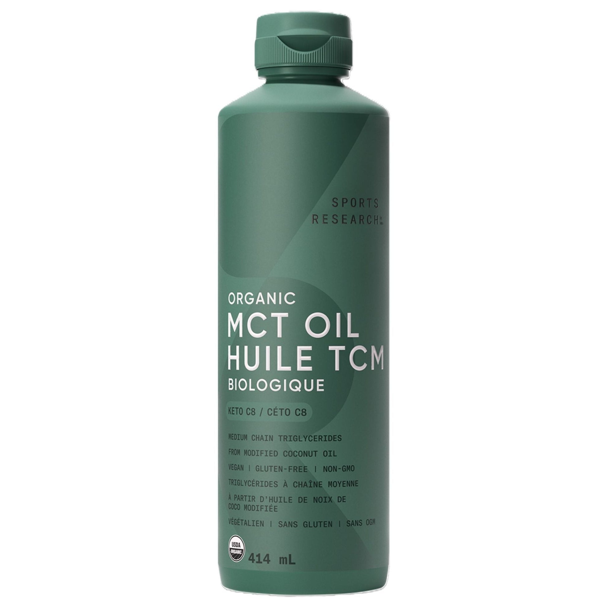 Sports Research Organic MCT Oil C8 414ml