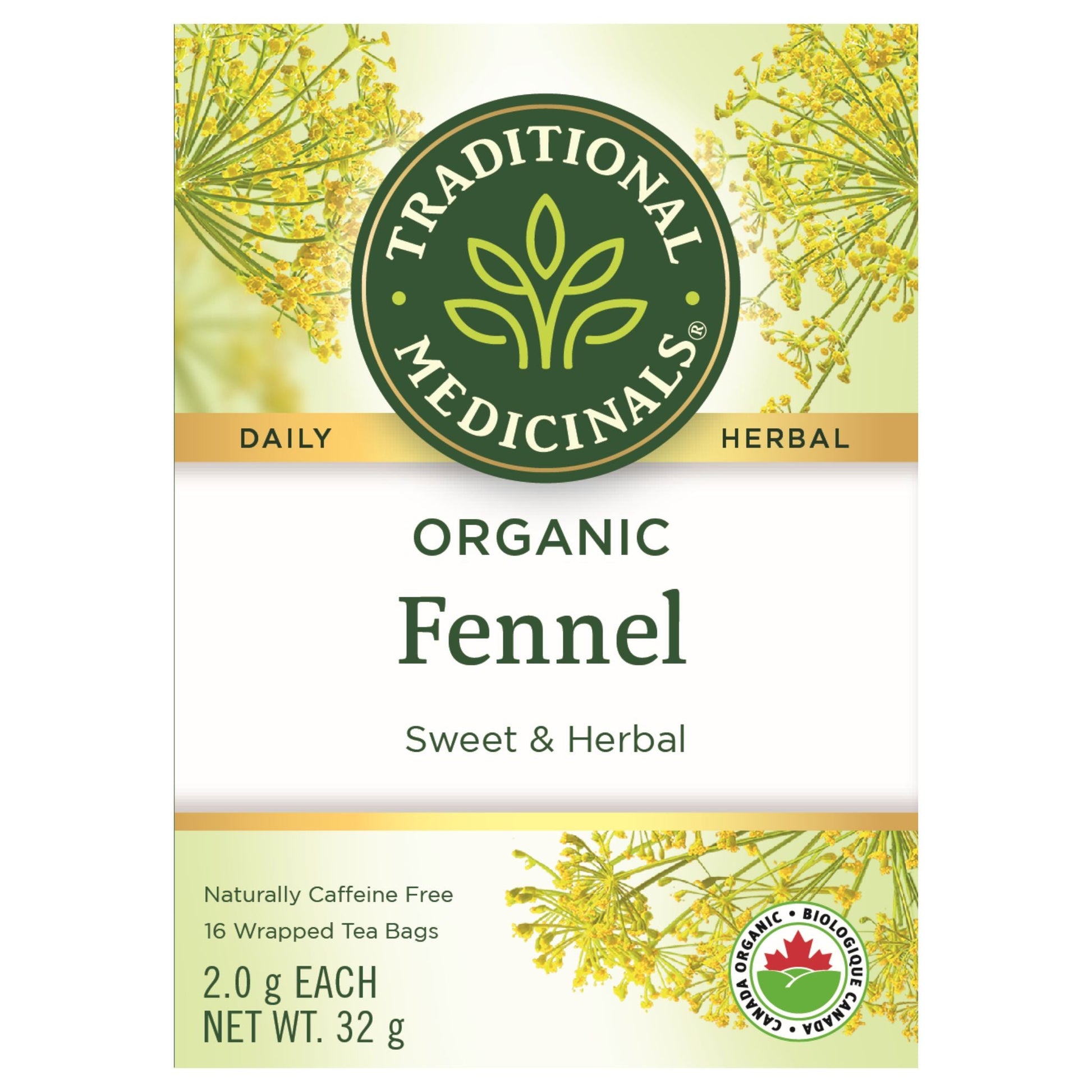 Traditional Medicinals Organic Fennel Tea 16 Count