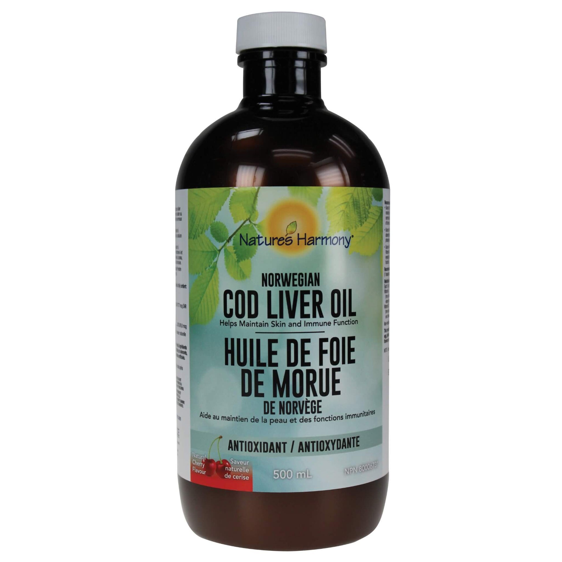 Nature's Harmony Norwegian Cod Liver Oil Cherry 500ml
