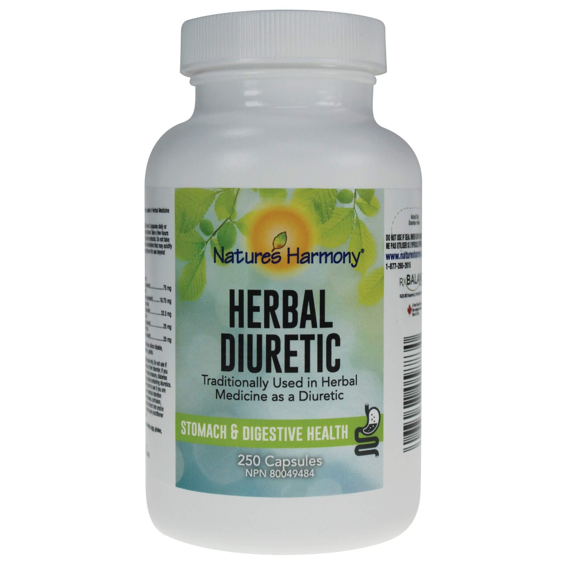 Nature's Harmony Herbal Diuretic 250 Capsules