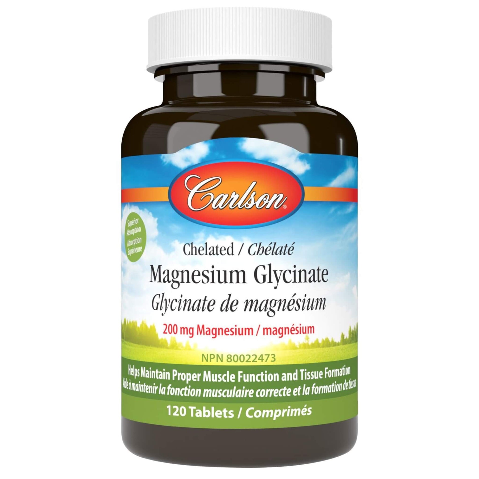 Carlson Magnesium Glycinate 120 Tablets