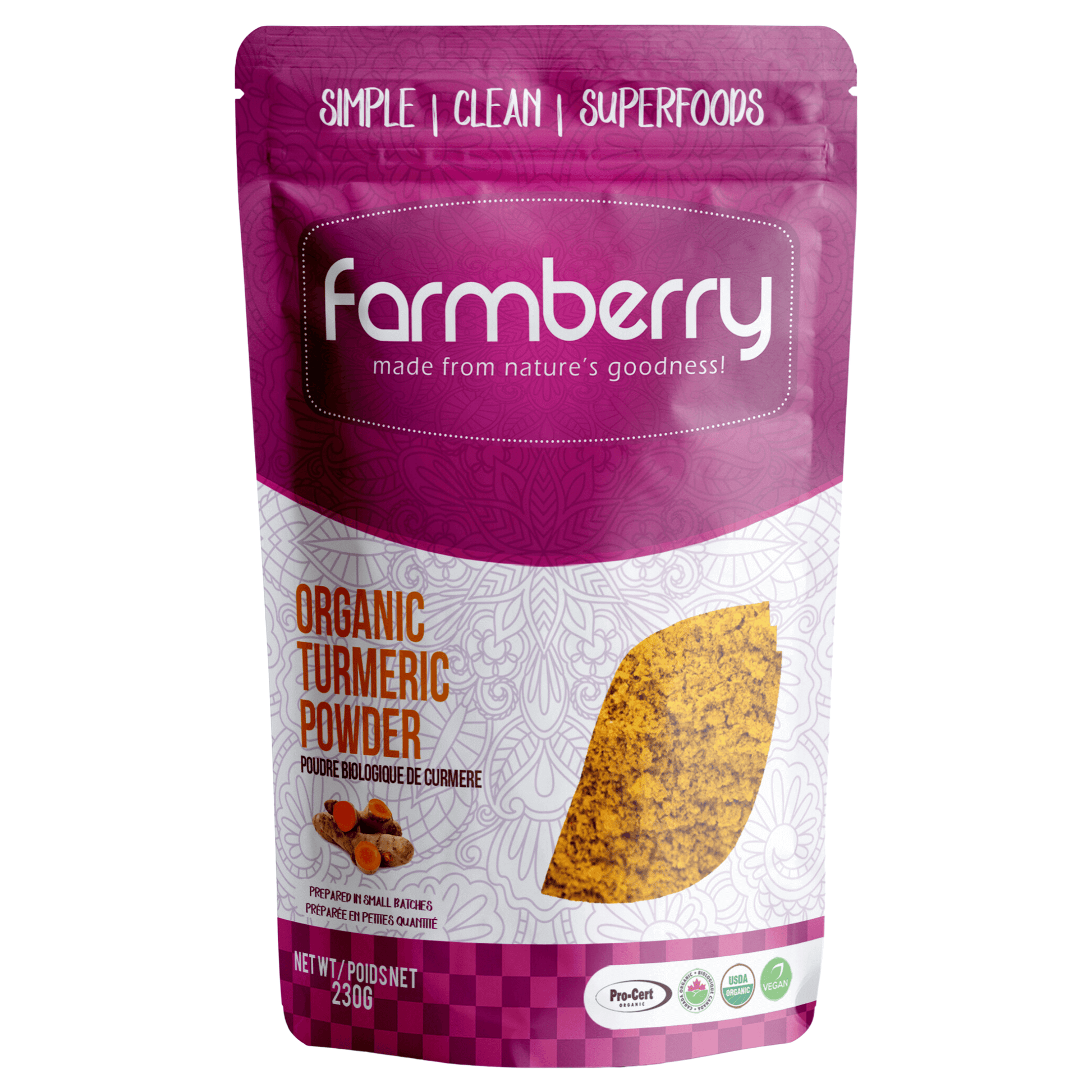 Farmberry Organic Turmeric Powder 230g