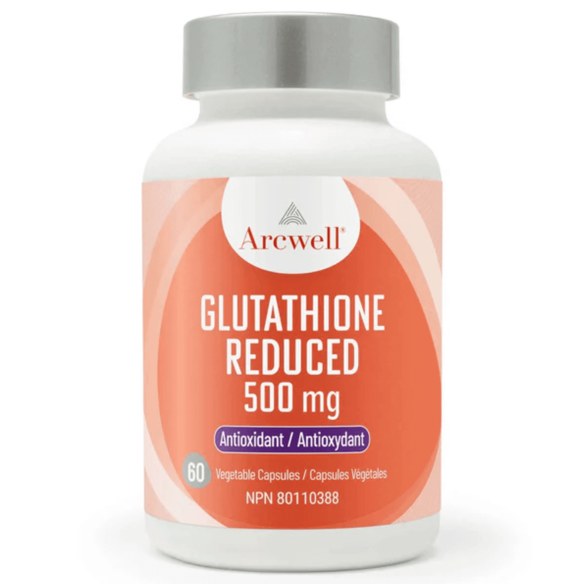 Arcwell Glutathione Reduced 500mg 60 Vegetable Capsules