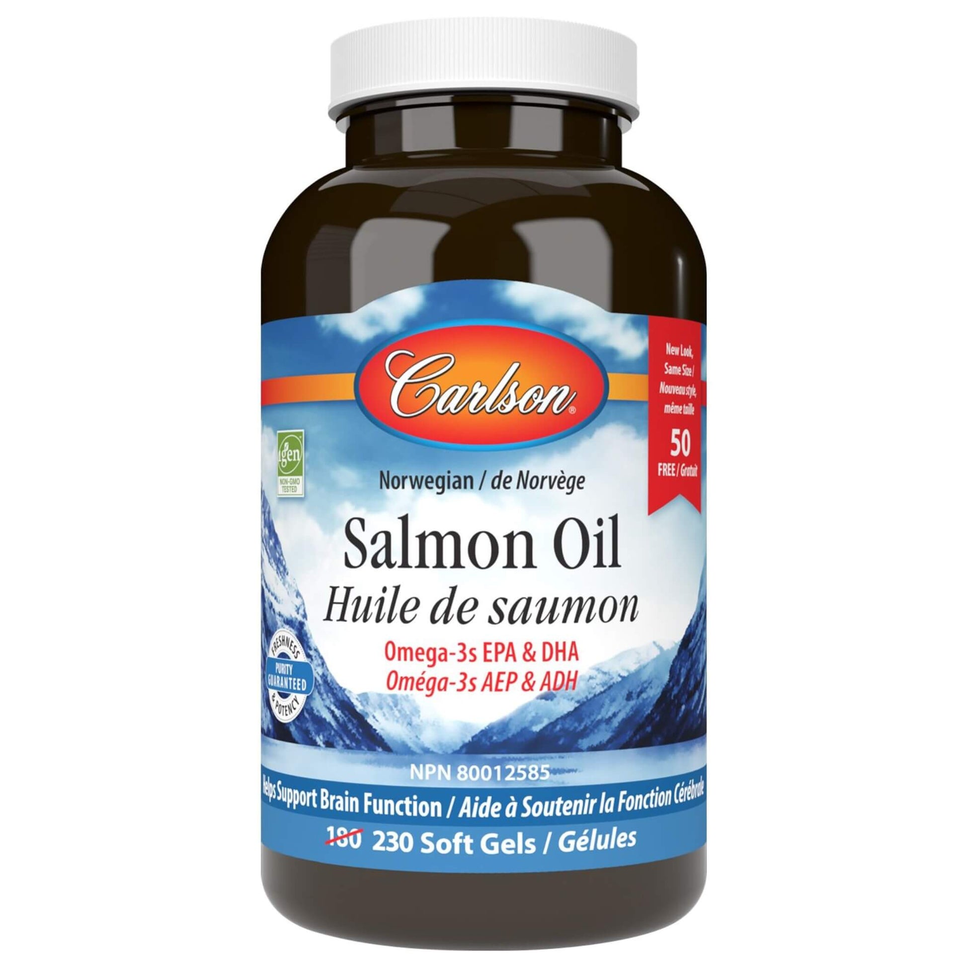Carlson Norwegian Salmon Oil 230 Softgels