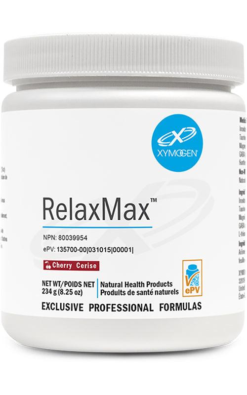 Xymogen RelaxMax Cherry Drink Mix, 234g - Neurotransmitter & Hormone Support, Promotes Stress Resiliency, Mood Support Supplement