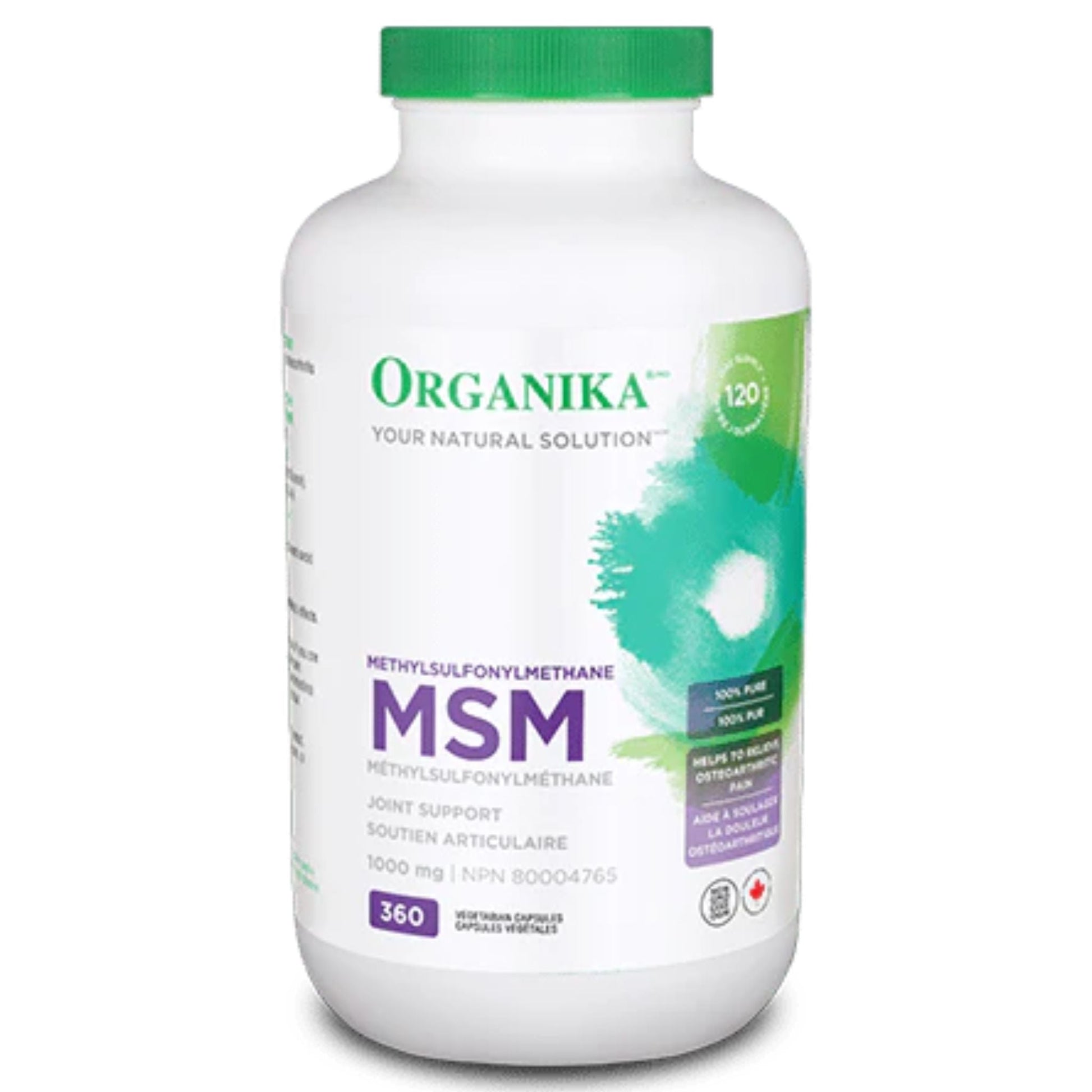 Organika MSM 1000mg 360 Vegetarian Capsules