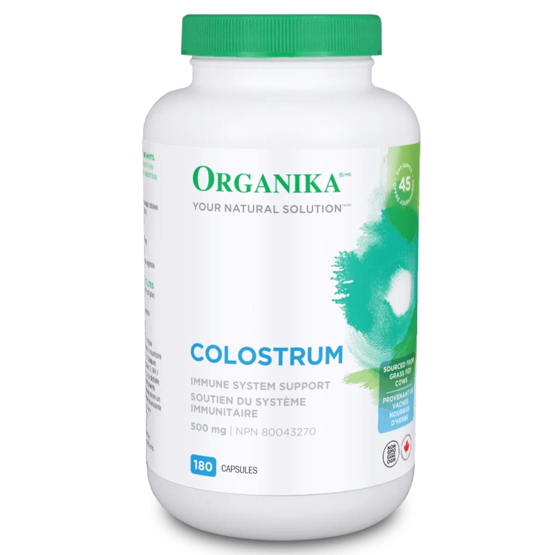 Organika Colostrum Bovine 500mg 180 Capsules