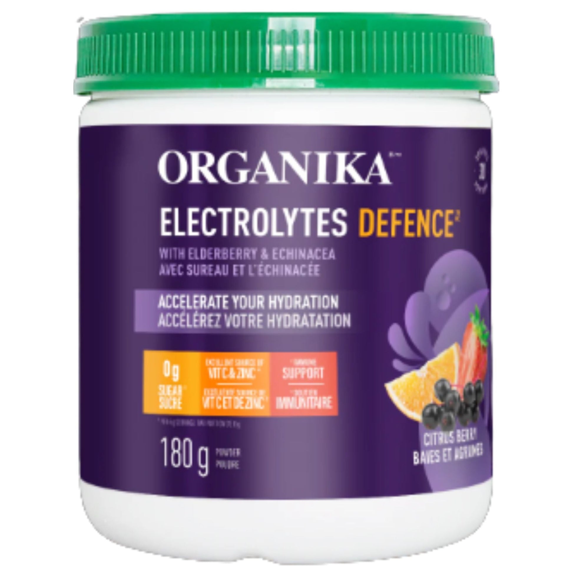 Organika Electrolytes Defence Citrus Berry 180g