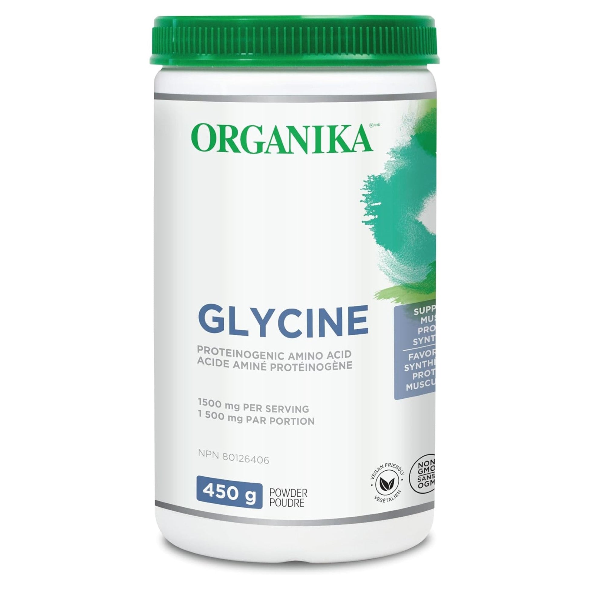 Organika Glycine 450g - Helps in Protein Synthesis and Collagen Formation, Promotes Joint and Muscle Health, Provide Calming Effect