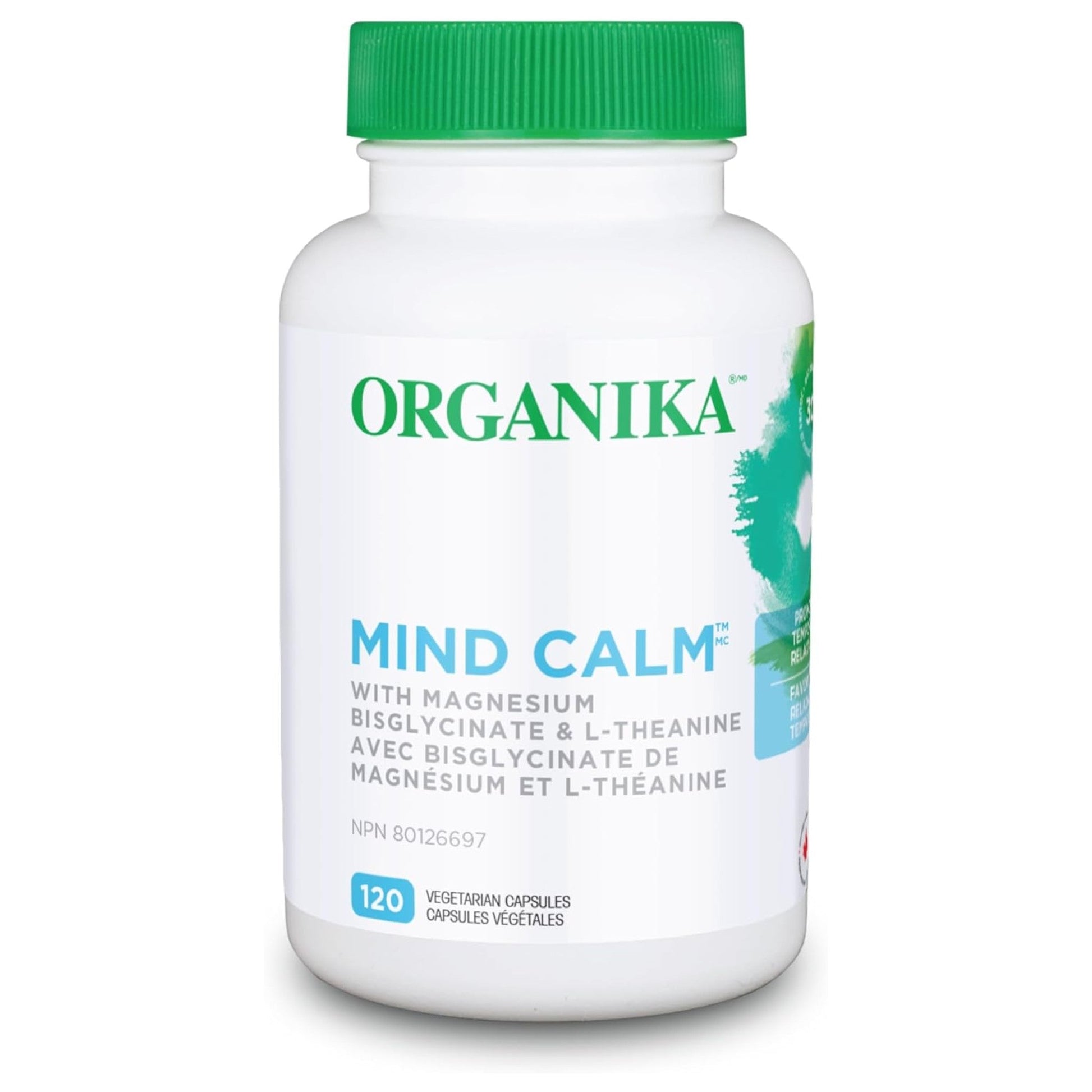 Organika Mind Calm 120 Vegan Capsules - Promotes Relaxation, Maintains Normal Muscle Function, Maintains the Heart Muscle, Calms the Mind
