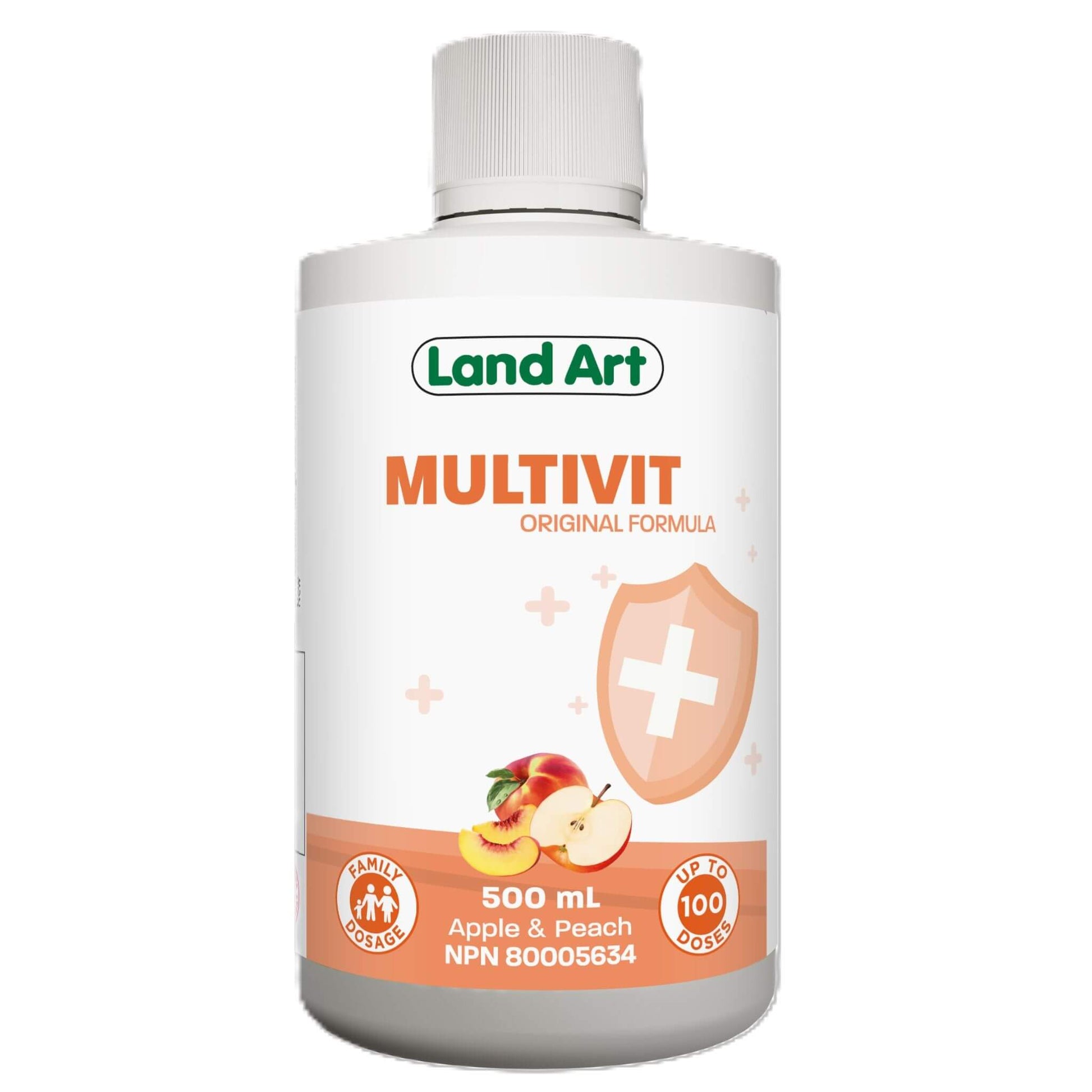 Land Art Multivit Apple & Peach 500ml