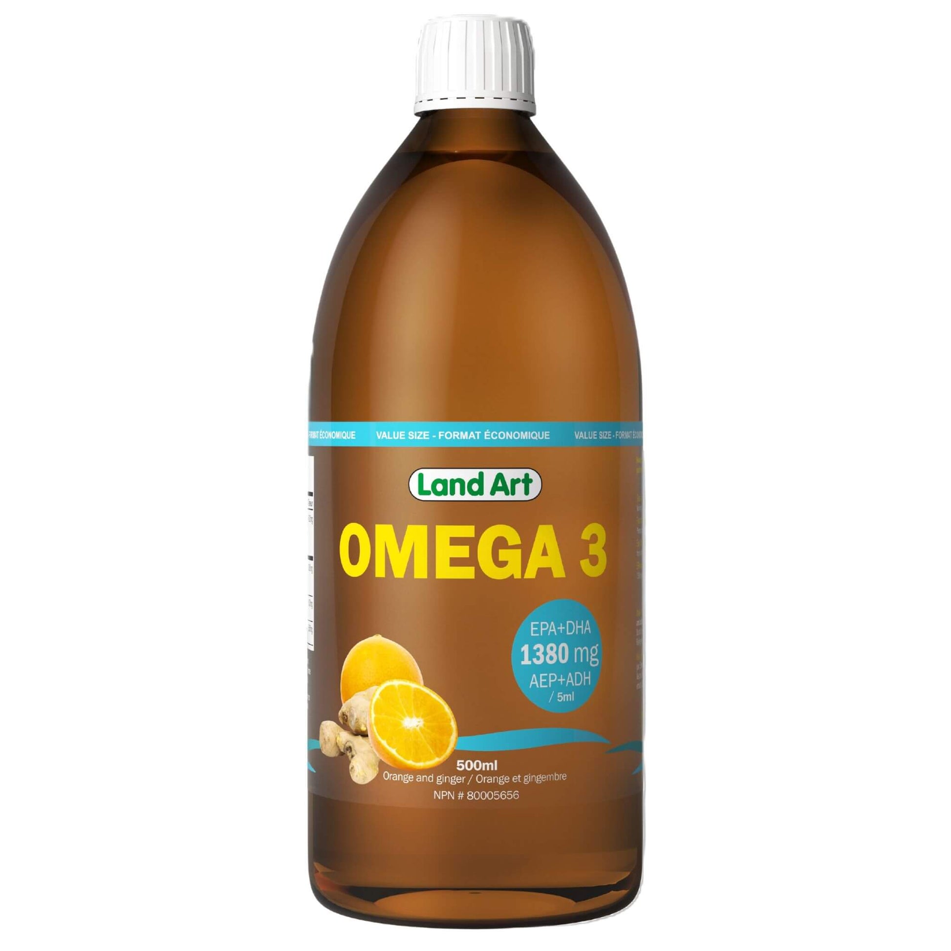 Land Art Omega-3 Cold Pressed Oil Orange 500ml