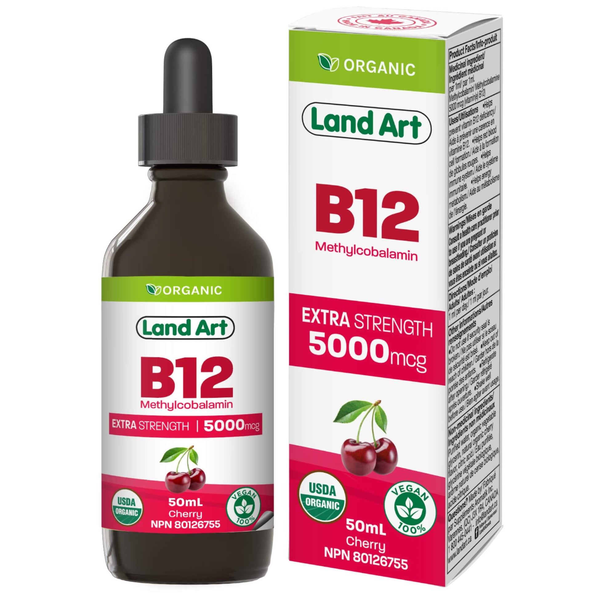 Land Art B12 Drops Extra Strength 50ml