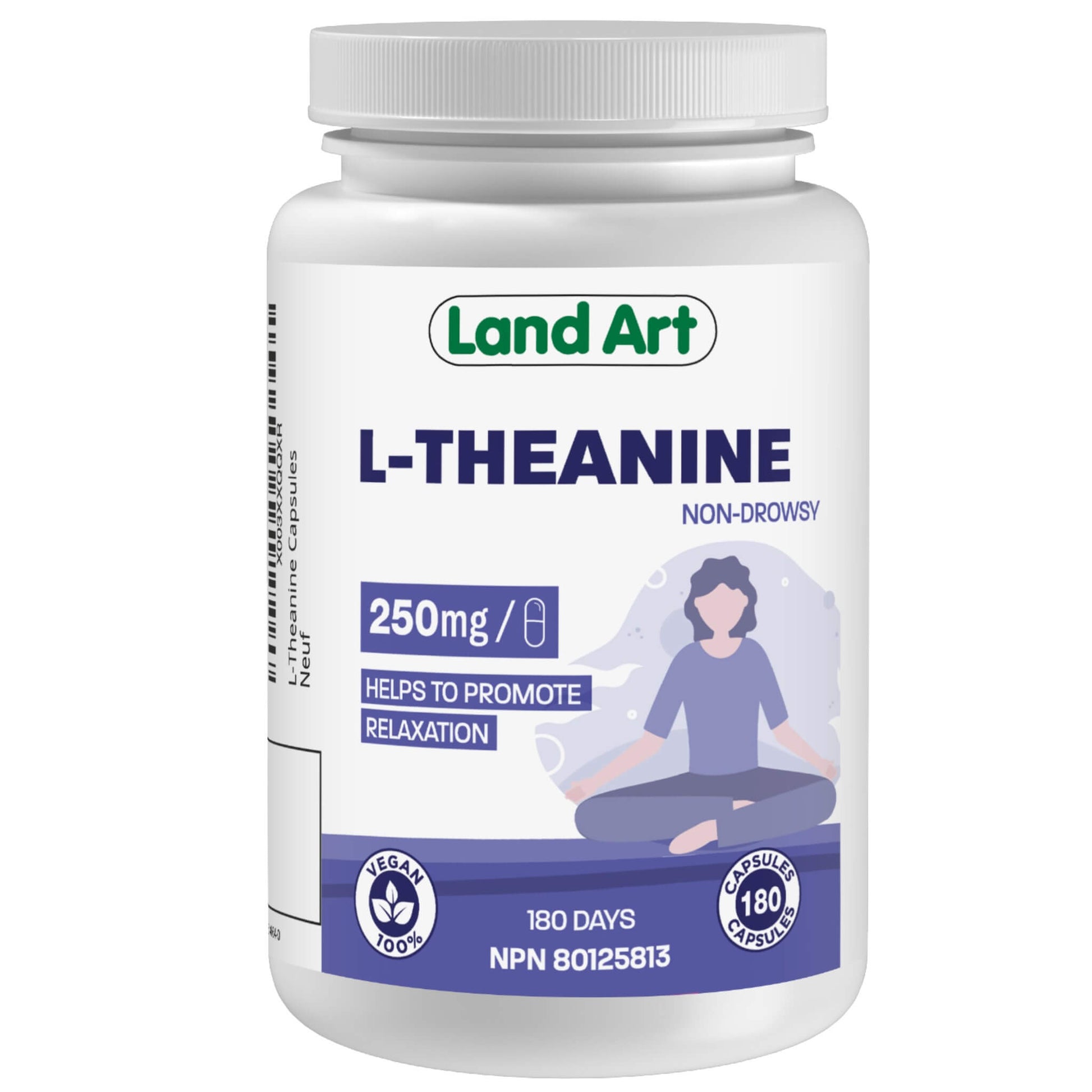Land Art L-Theanine 250mg 180 Capsules