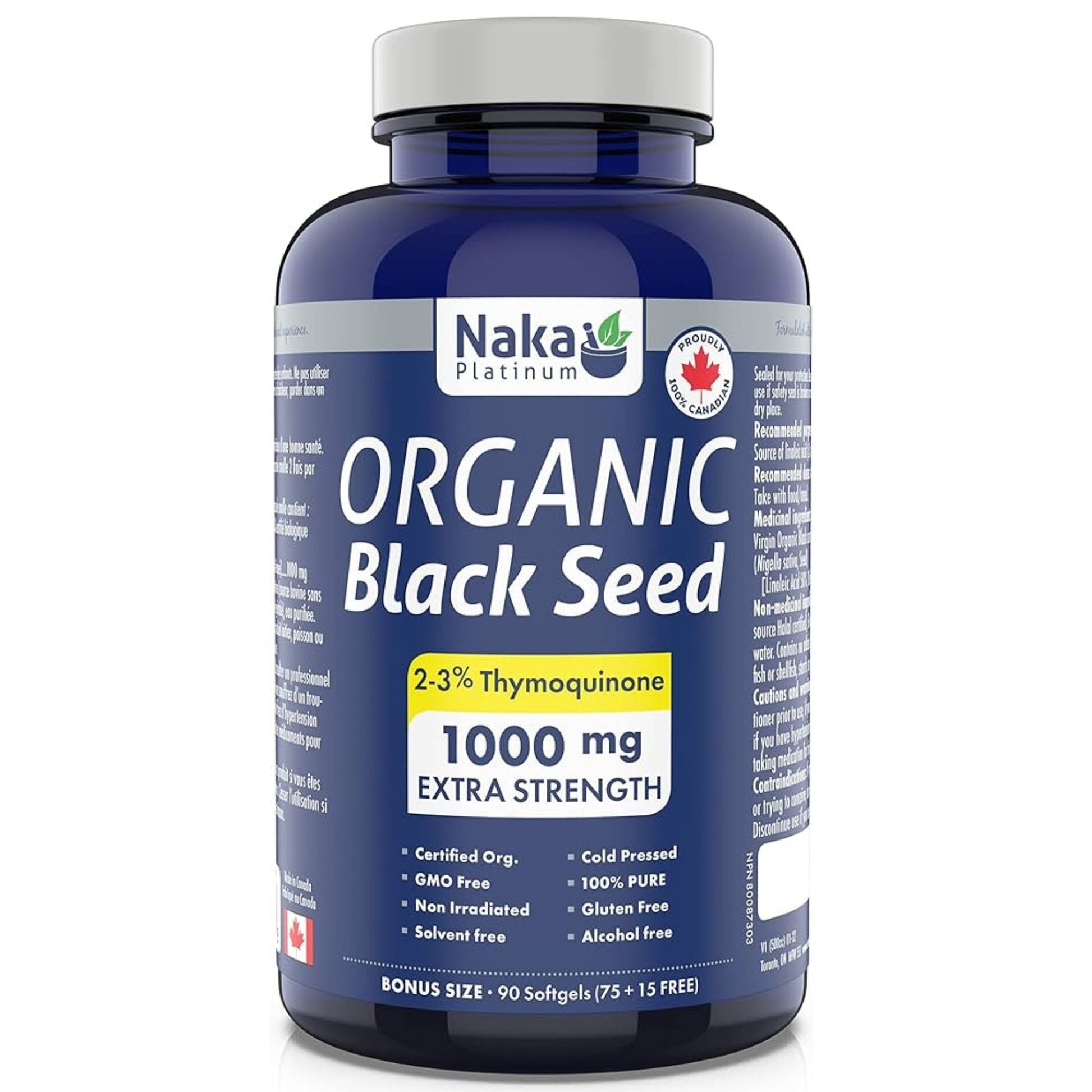 Naka Organic Black Seed Oil 120sg