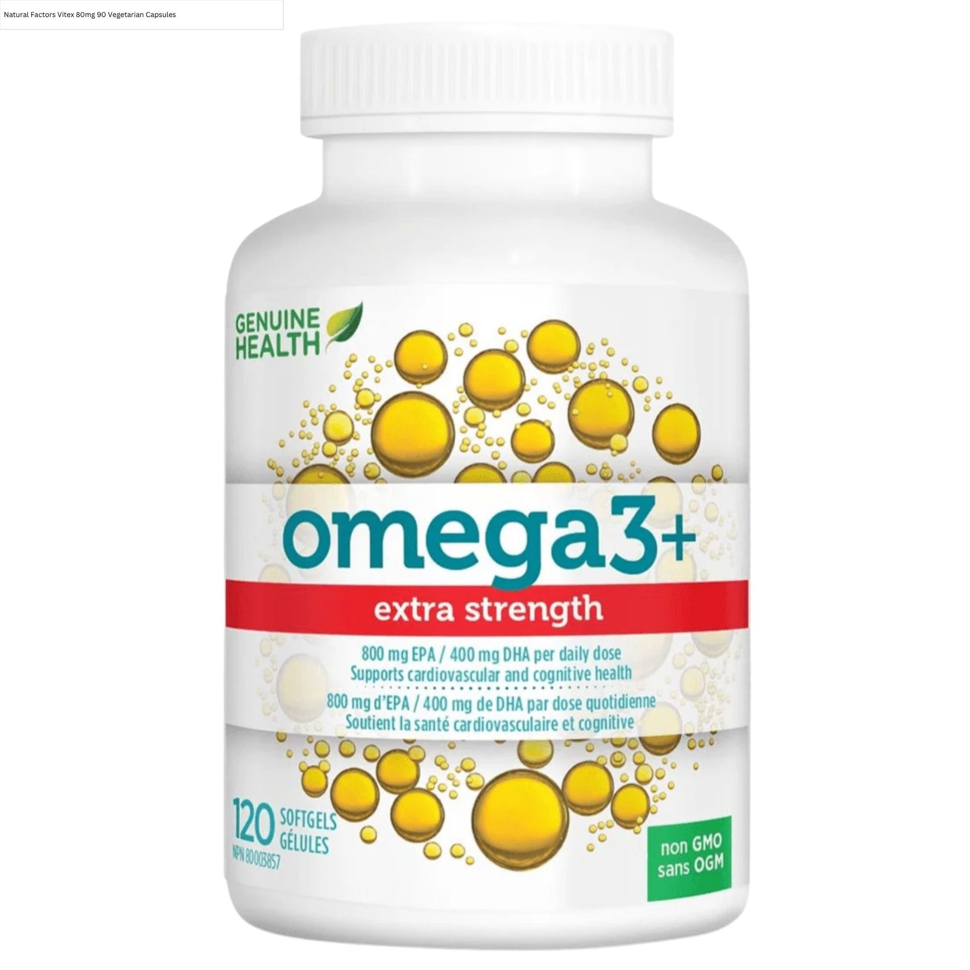 Genuine Health Omega3+ Extra Strength 120 Softgels