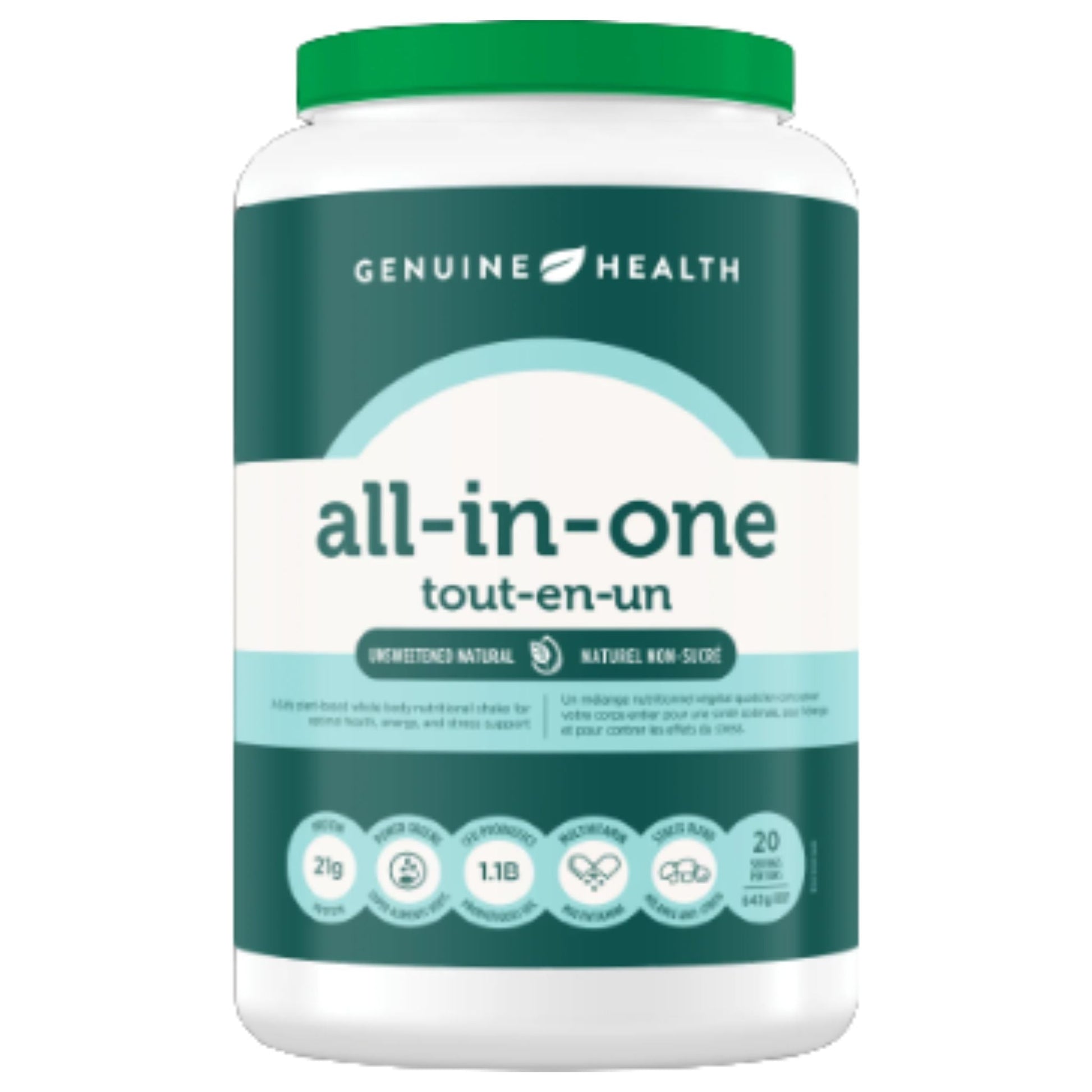 Genuine Health All-In-One Unsweetened Natural 643g