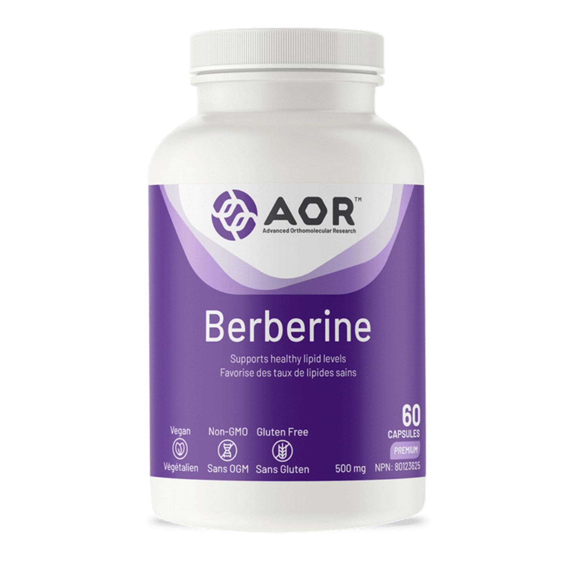 AOR Berberine 500mg 60 Capsules