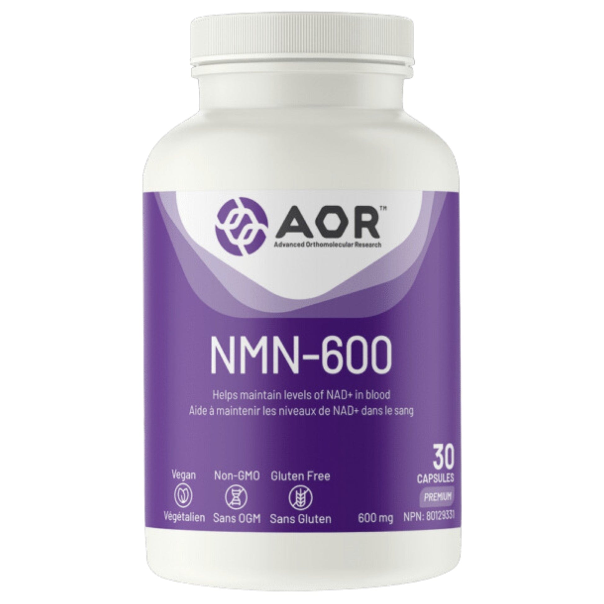 AOR NMN-600, 30 Capsules
