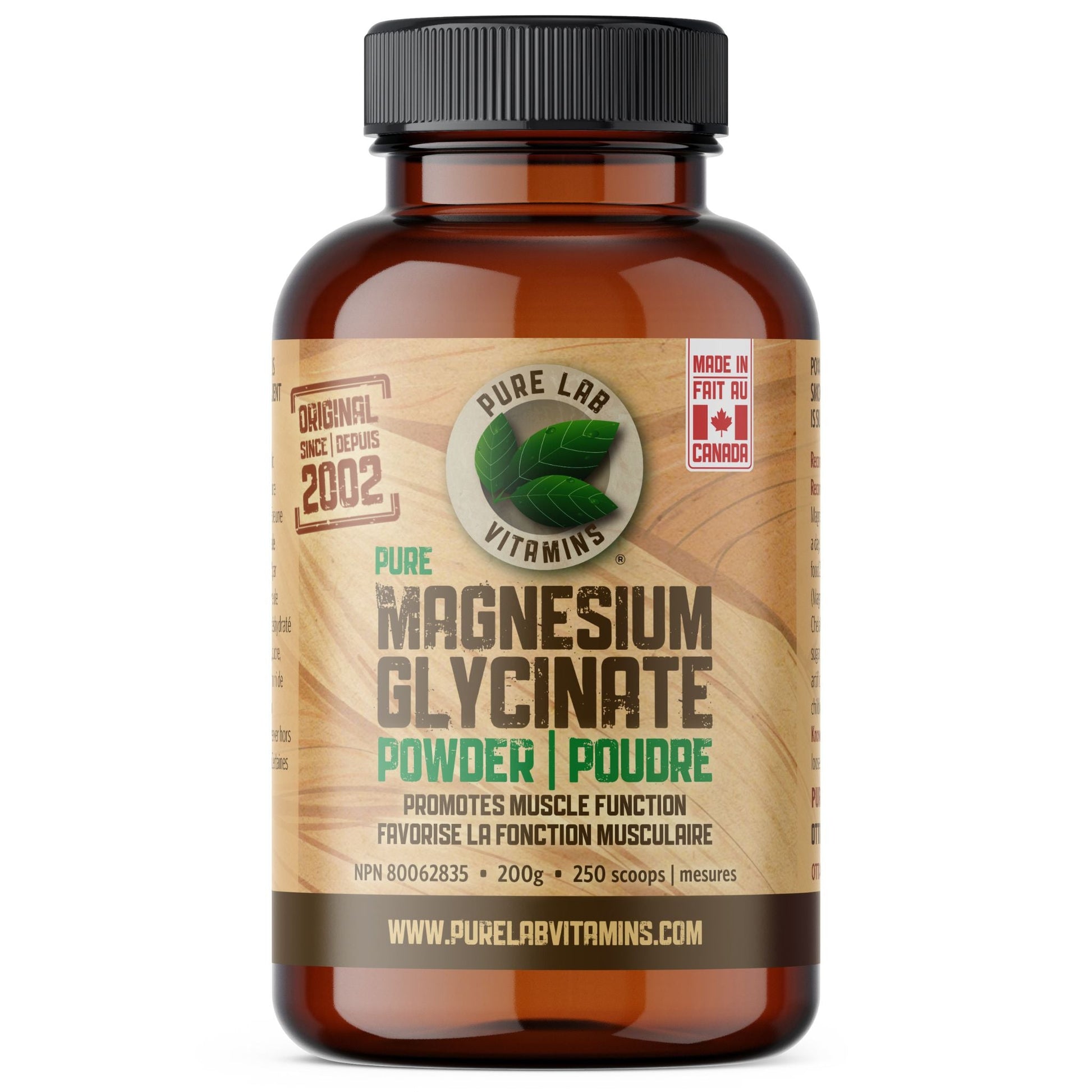 PURE LAB Vitamins Magnesium Glycinate Powder 200g