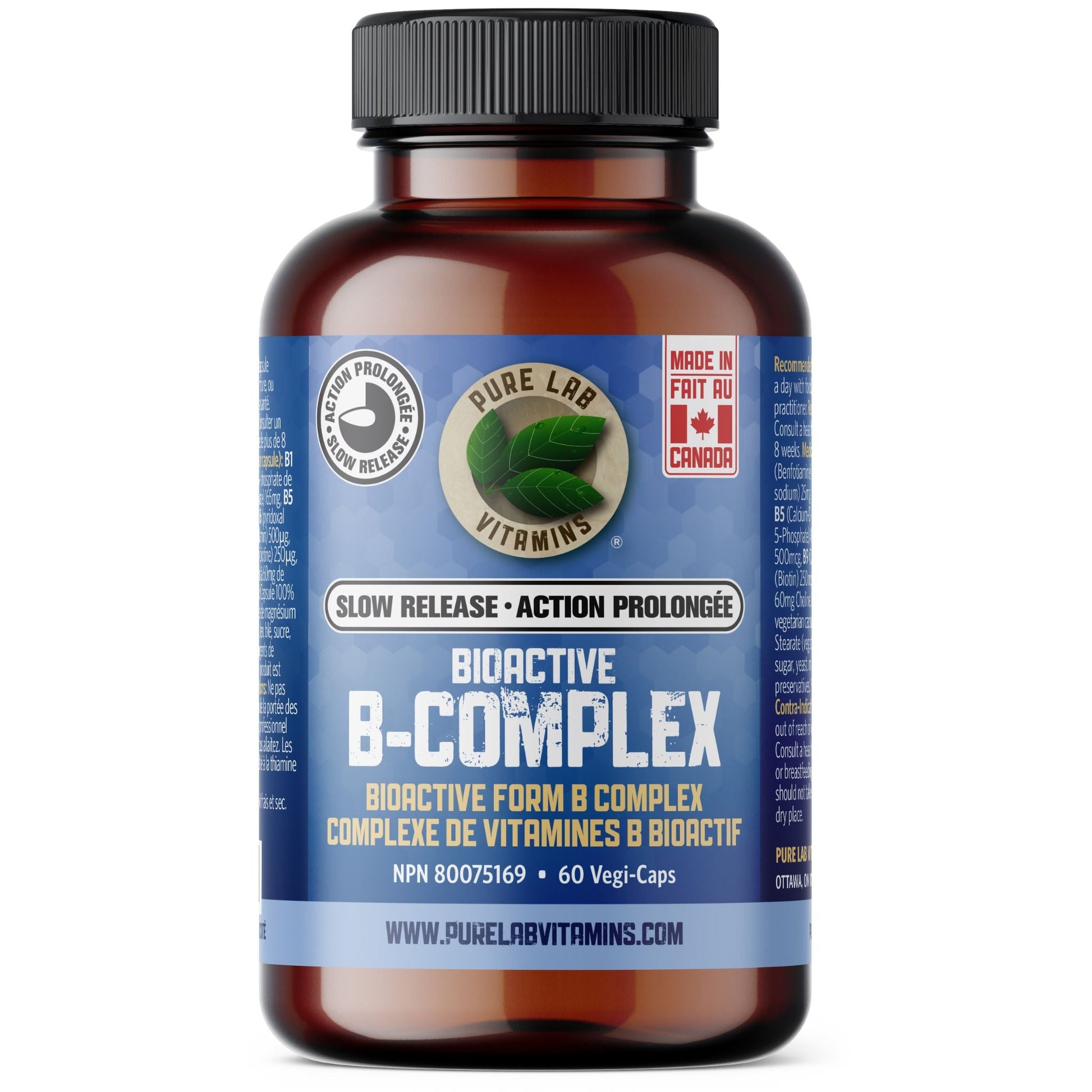 PURE LAB Bioactive B Complex SR 60ct