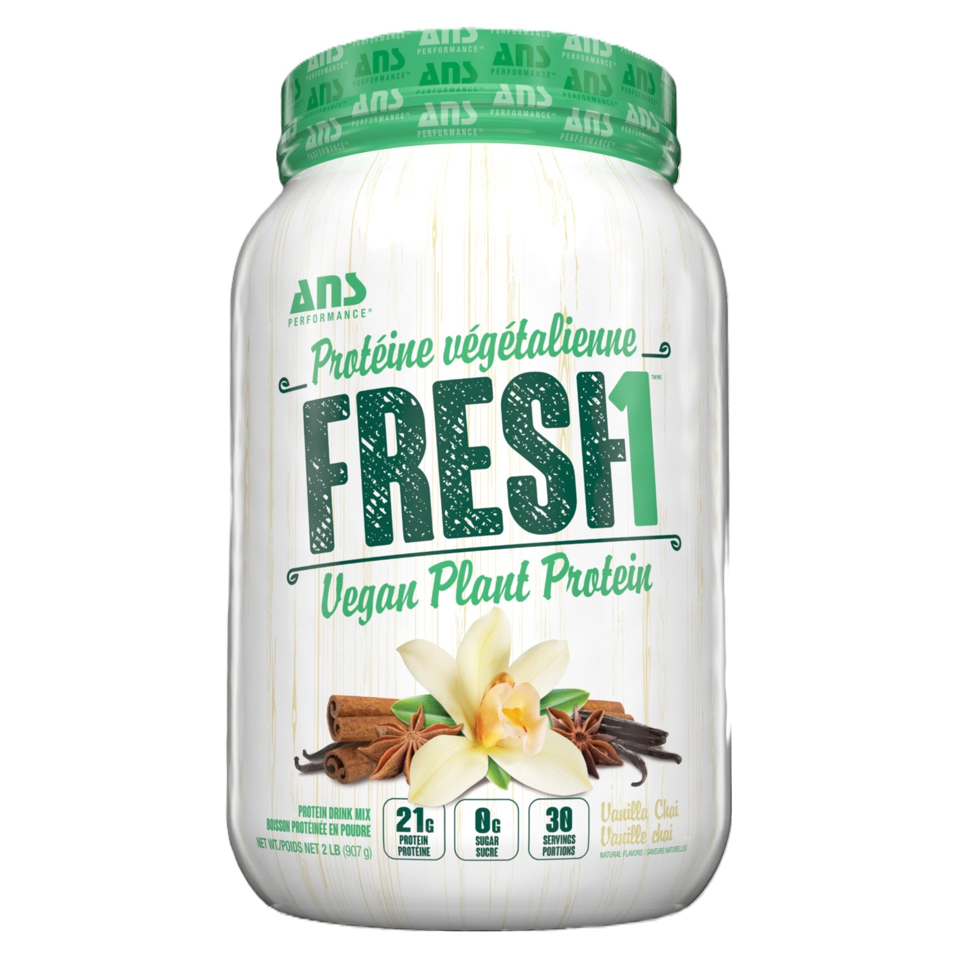 ANS Performance Fresh1 Protein Vanilla Chai 907g - Delicious Blend Of 5 Different Protein Sources, Loaded With All 9 Essential Amino Acids, Supports Muscle Recovery, And Growth, Delivers Protein Shake That Tastes Incredible
