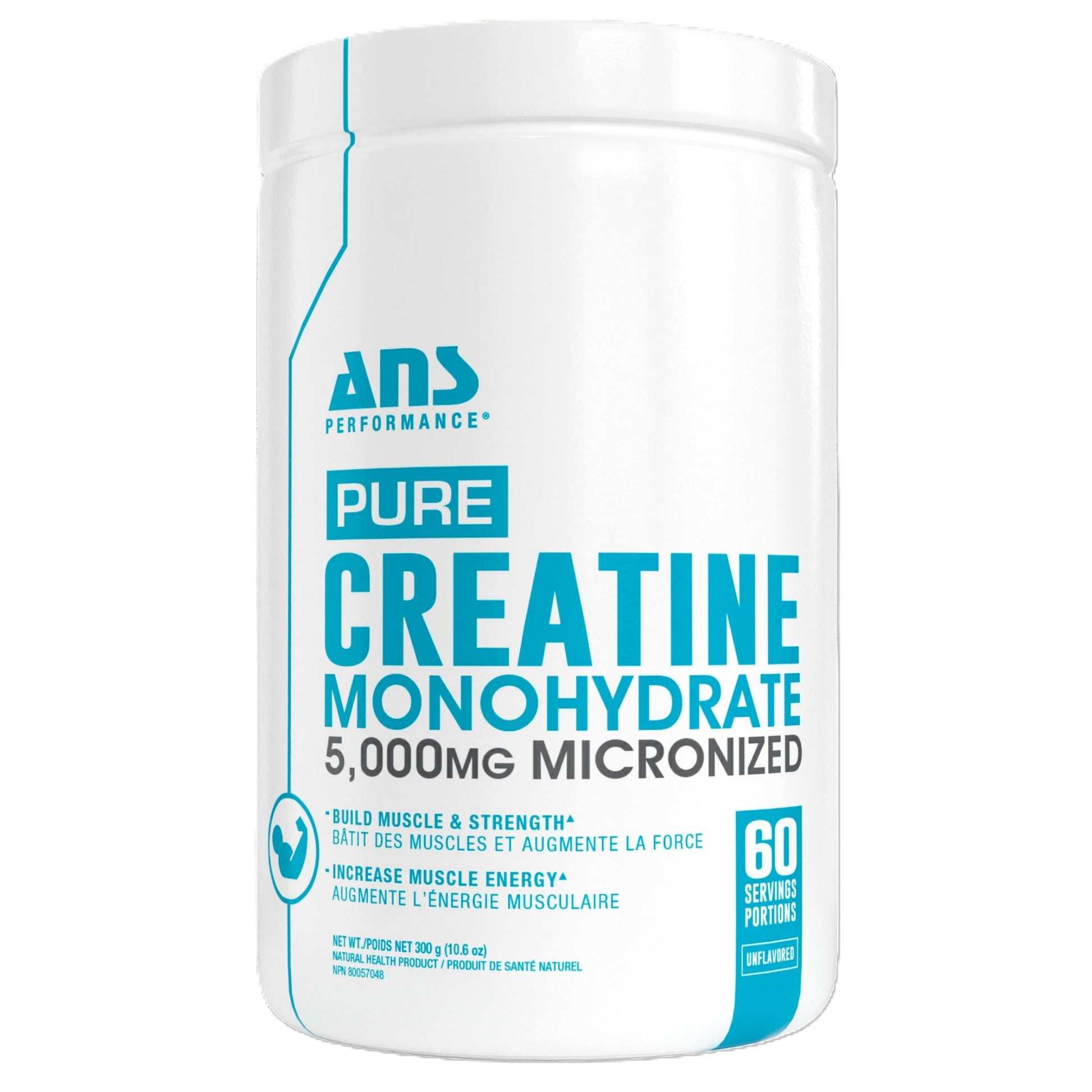 ANS Performance Creatine Monohydrate 5000mg 300g - Build Muscle And Strength, Increase Muscle Energy, Promote Superior Workout Capacity, Enhance Training Endurance, Increase Lean Body