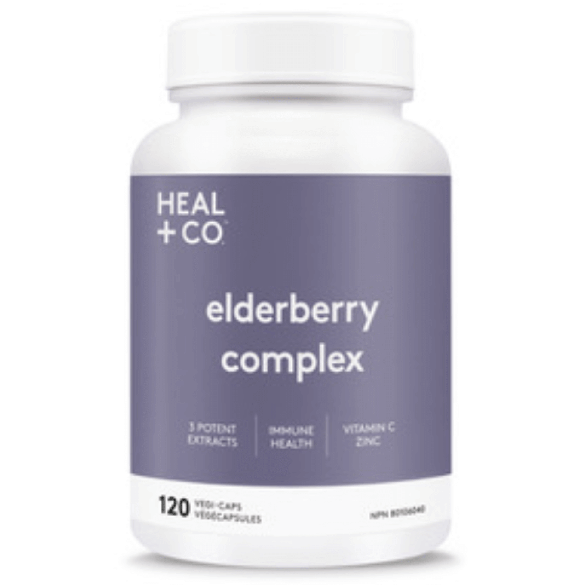 Heal + Co. Elderberry Complex 120 Vegetarian Capsules