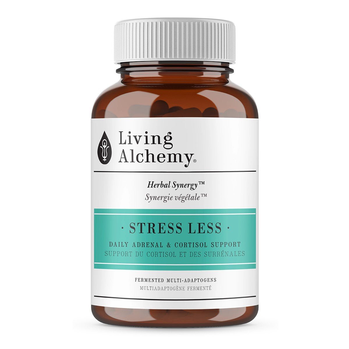 Living Alchemy Stress Less 60 Capsules - Reduce Stress Levels, Promotes Mood Balancing, Relieve Restlessness, Nervousness and Anxiety