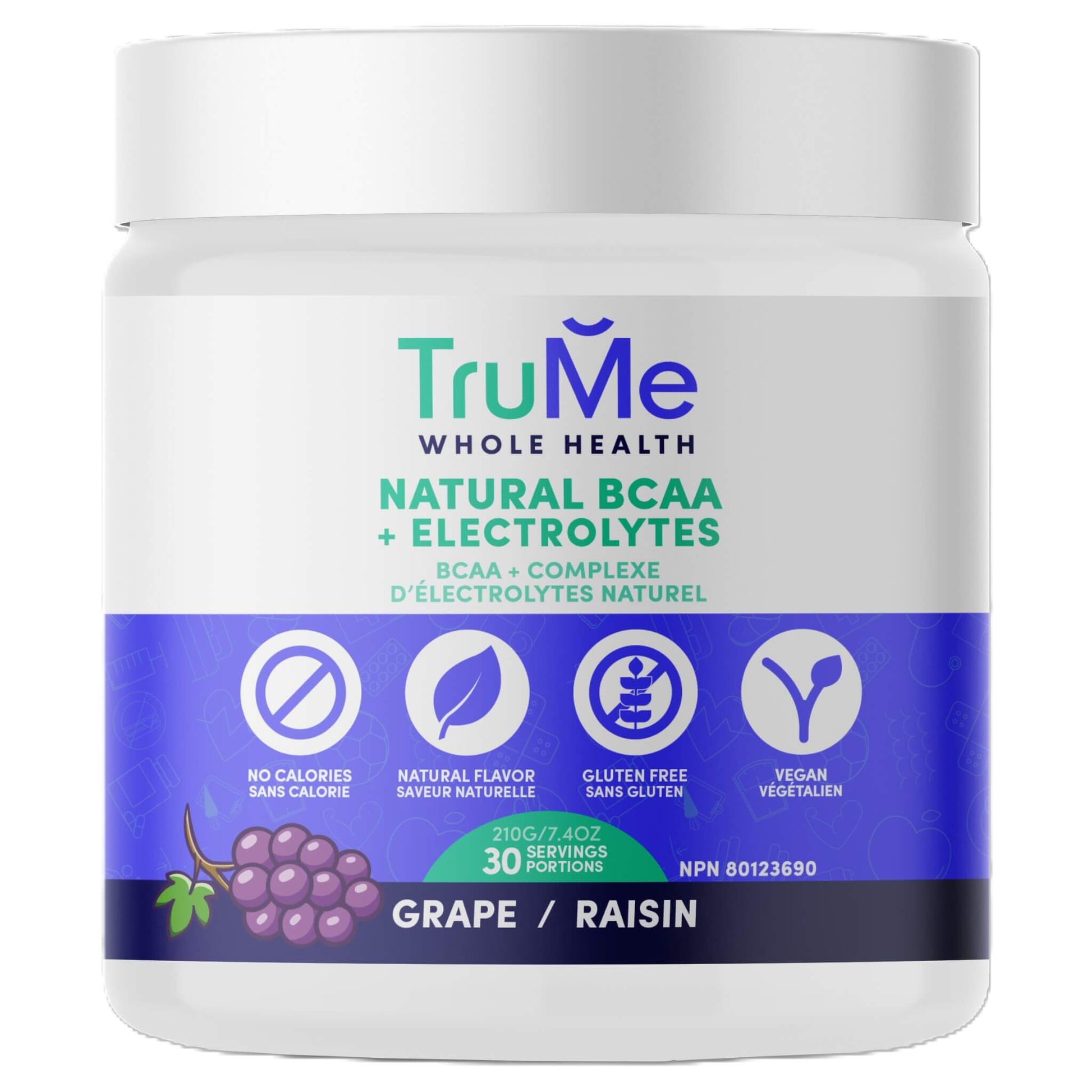 TruMe Whole Health BCAA+Electrolytes Grape 210g