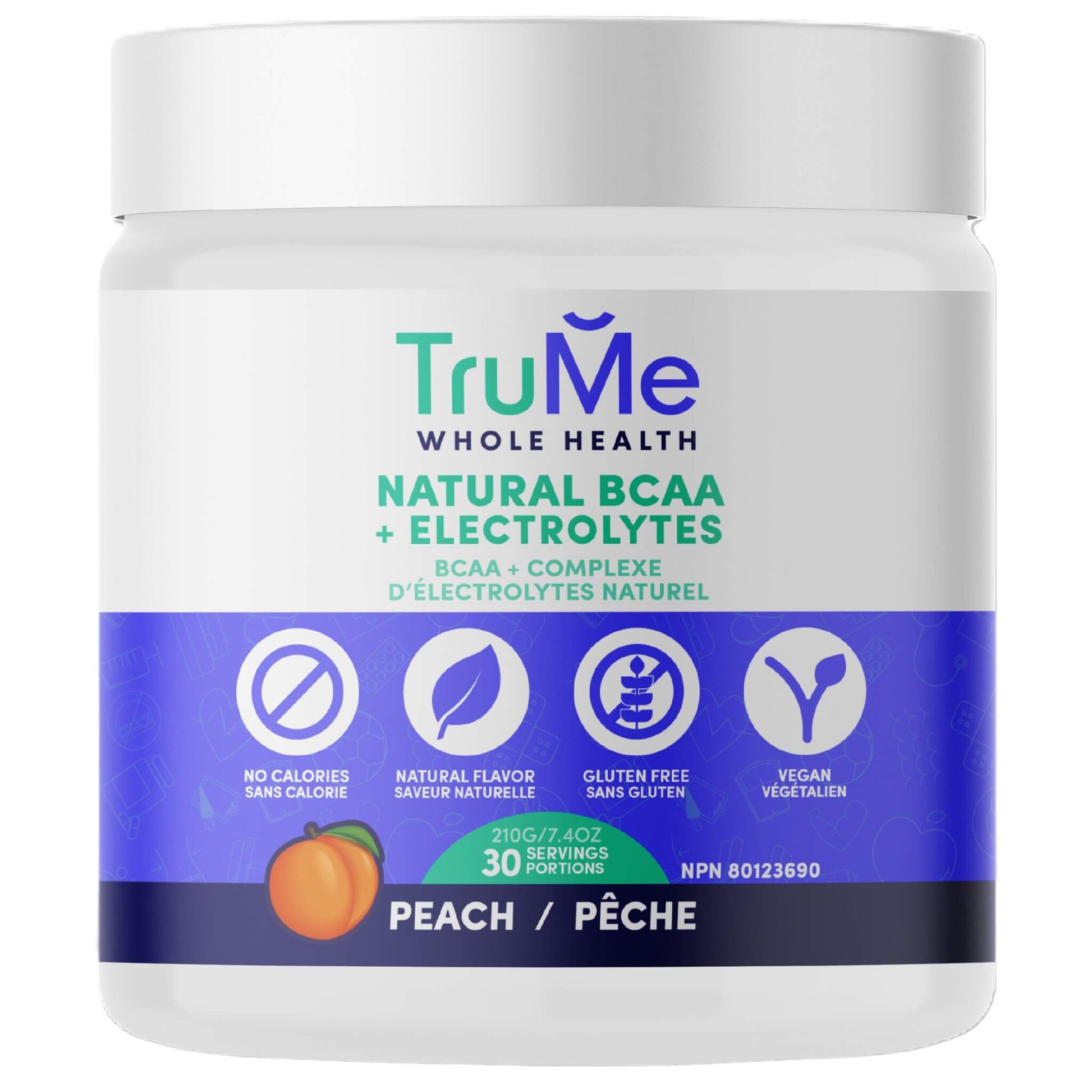 TruMe Whole Health BCAA+Electrolytes Peach 210g