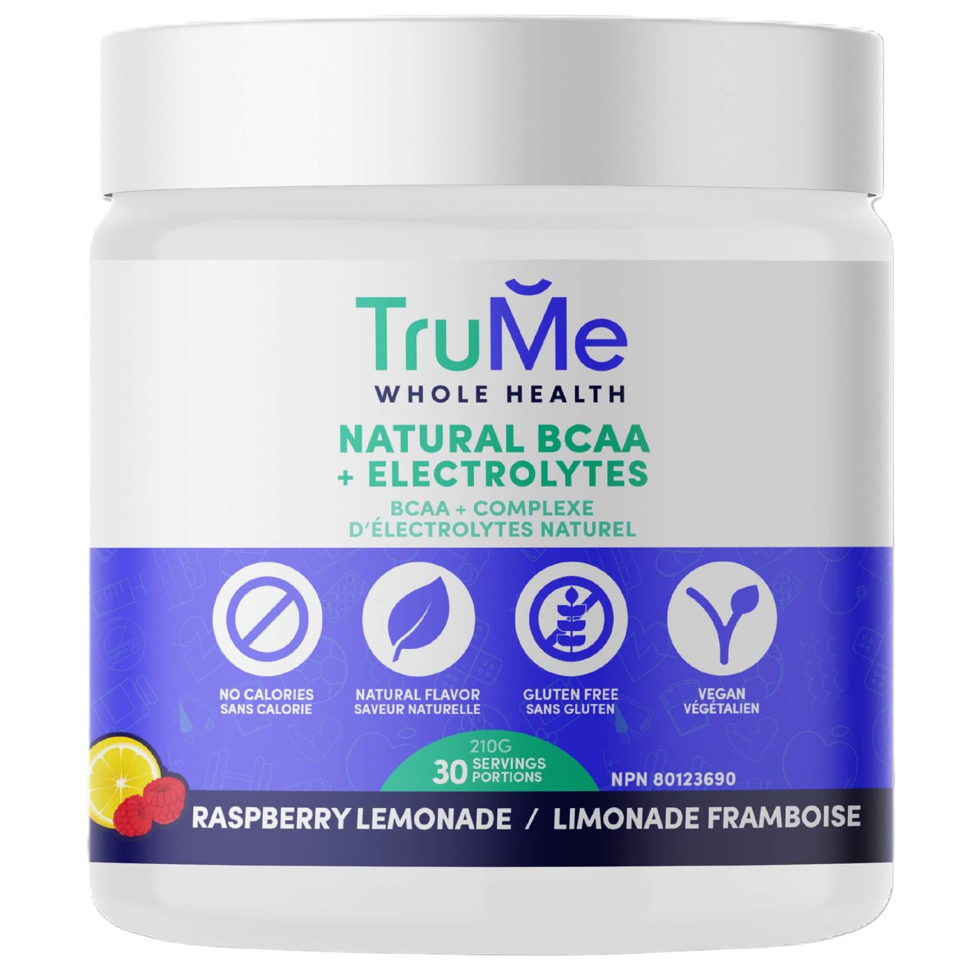 TruMe Whole Health BCAA+Electrolytes Raspberry Lemonade 210g