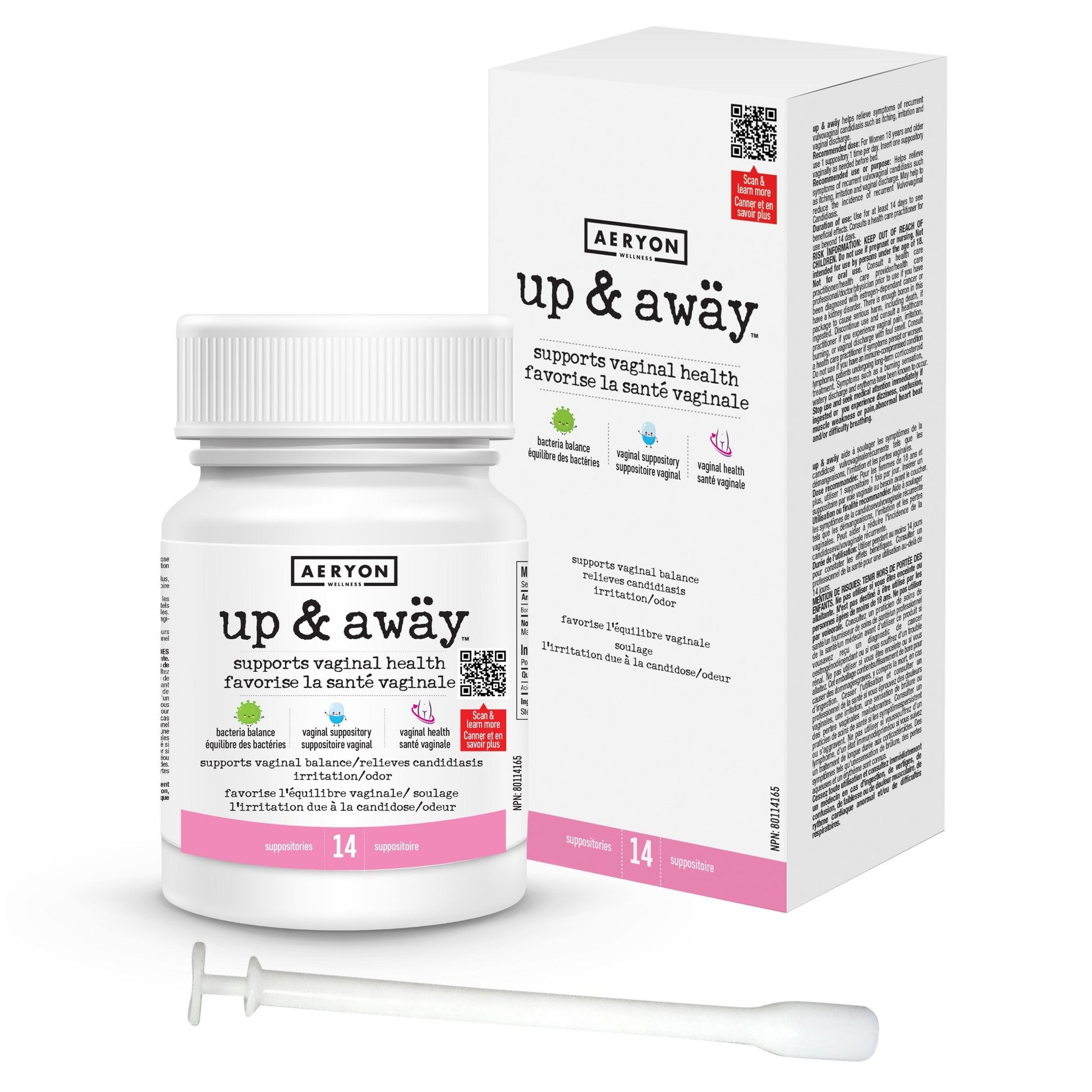 Aeryon Wellness Up & Away 14 Suppositories