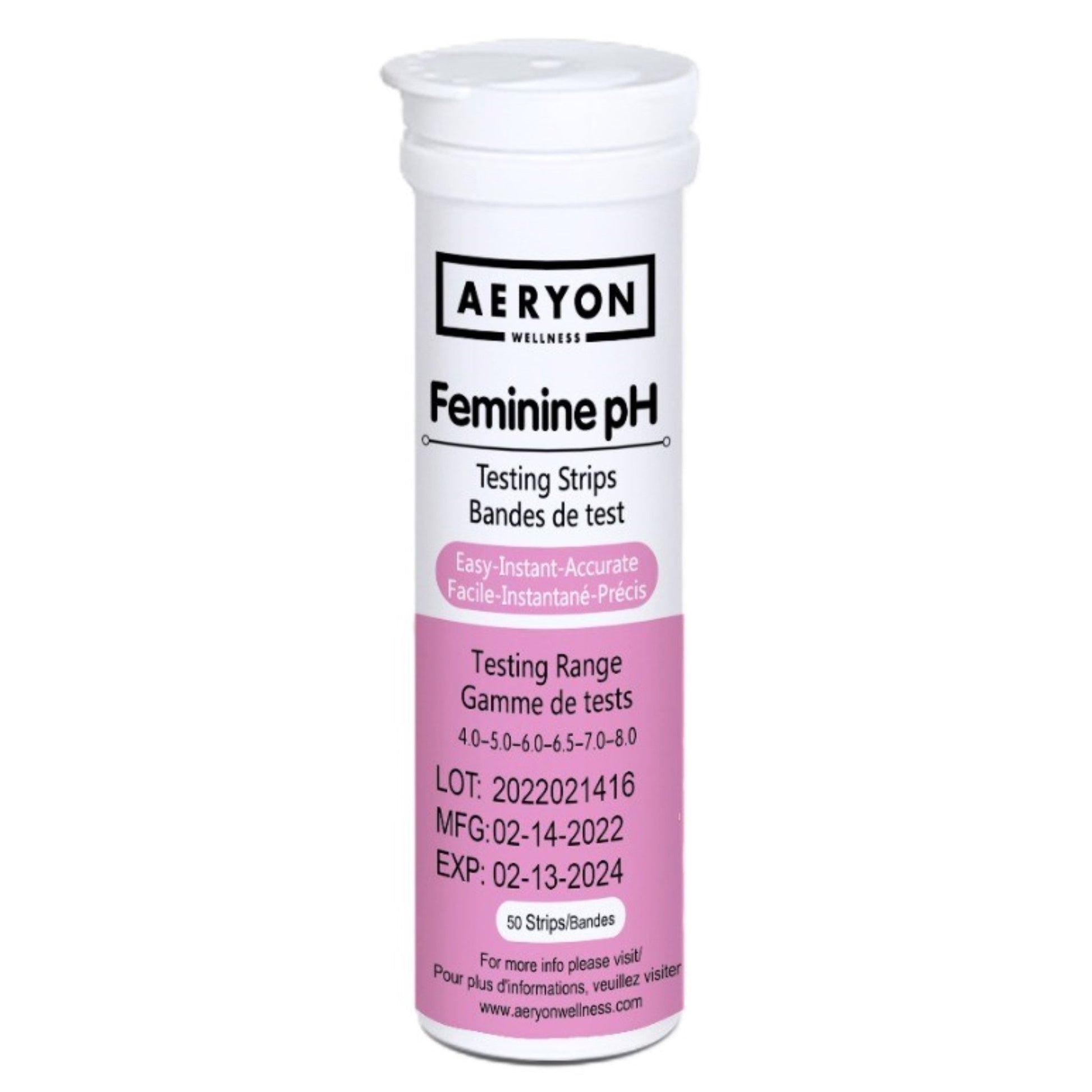 Aeryon Wellness Feminine PH Vaginal 50 Strips