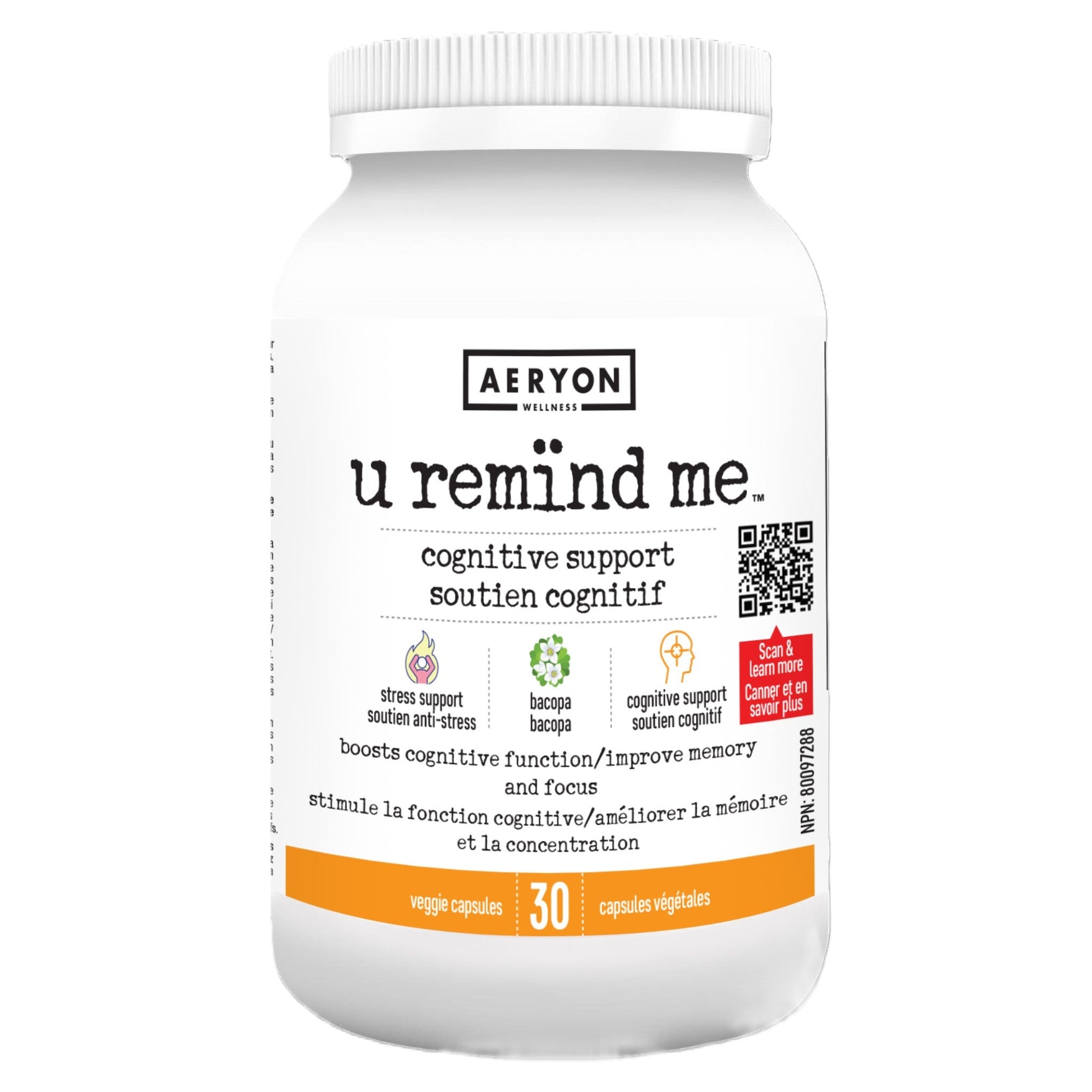 Aeryon Wellness U Remind Me 30 Vegetarian Capsules