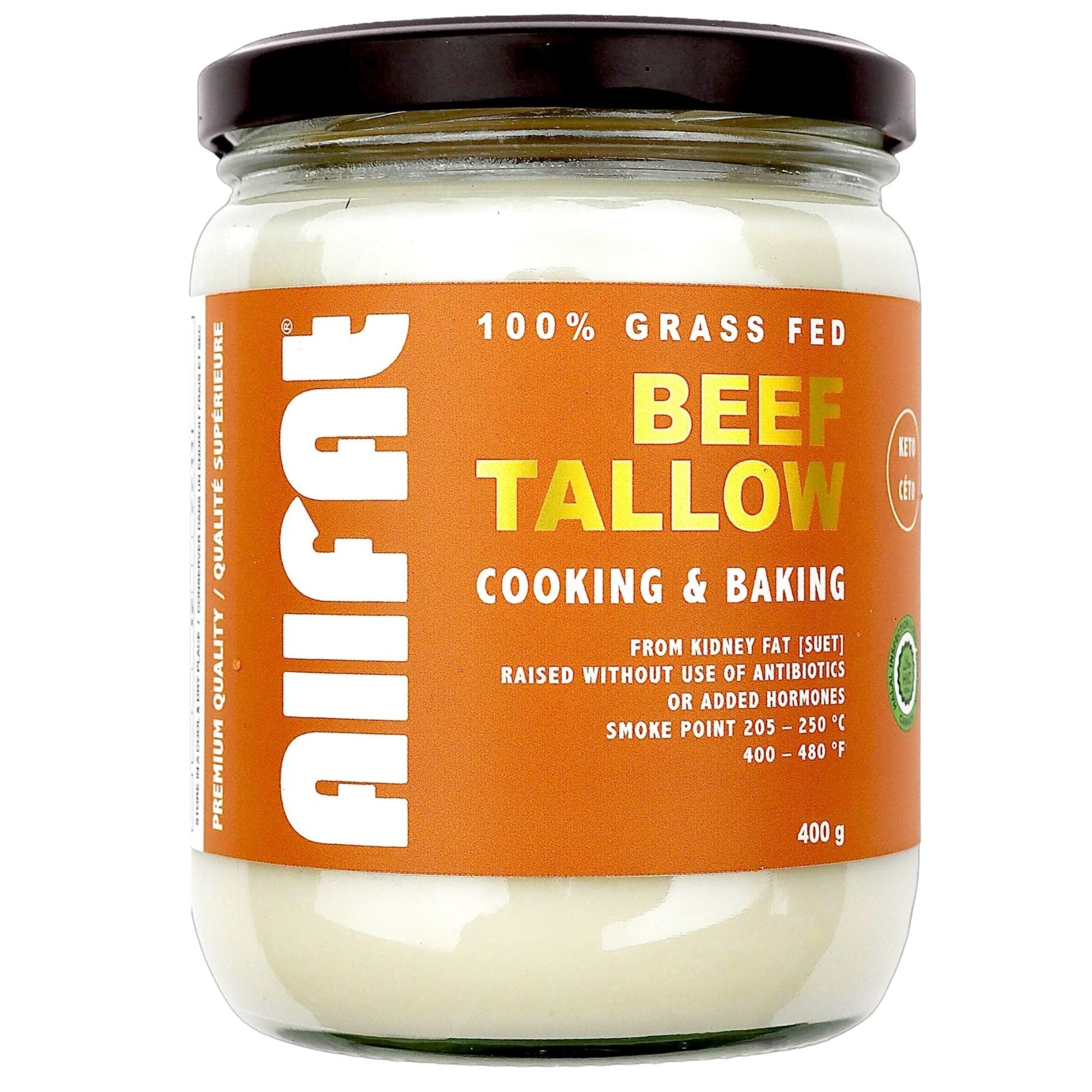 Allfat 100% Grass Fed Beef Tallow Cooking And Baking 400g