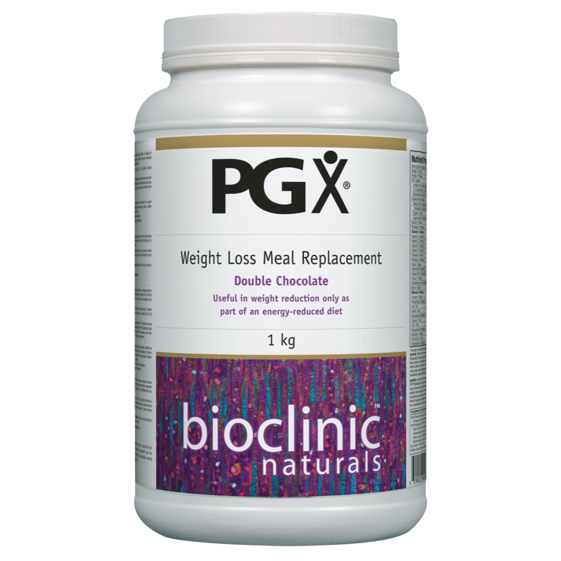 Bioclinics Naturals PGX Weight Loss Meal Replacement Double Chocolate 1Kg