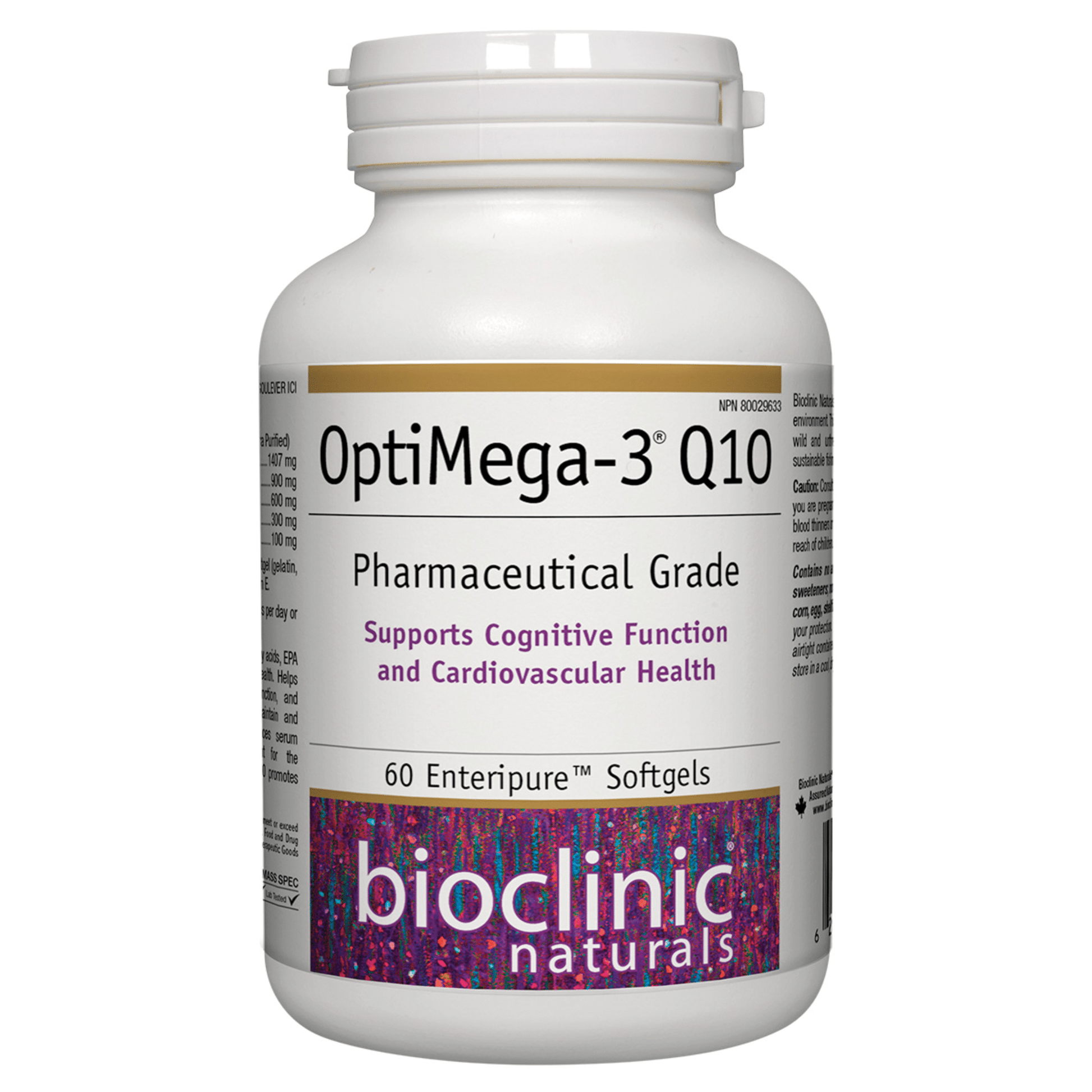 Bioclinic Naturals OptiMega-3 Q10 60 Softgels