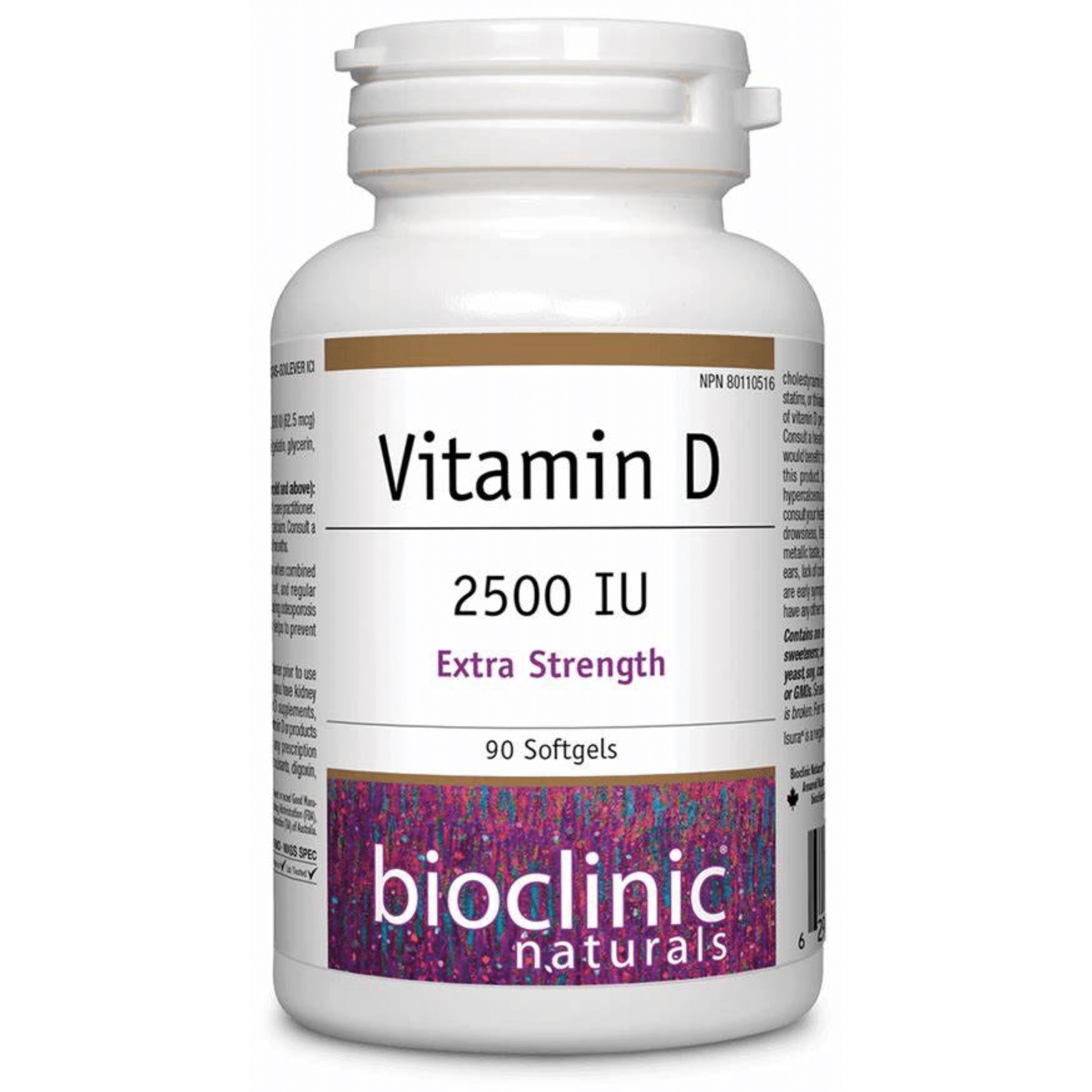 Bioclinic Vitamin D 2500IU 90 Capsules