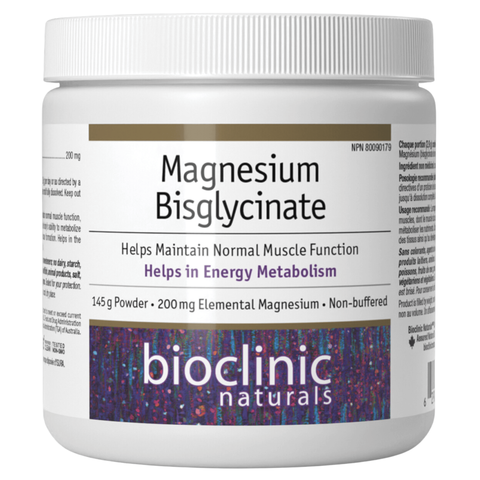 Bioclinic Naturals Magnesium Bisglycinate 200mg 145g