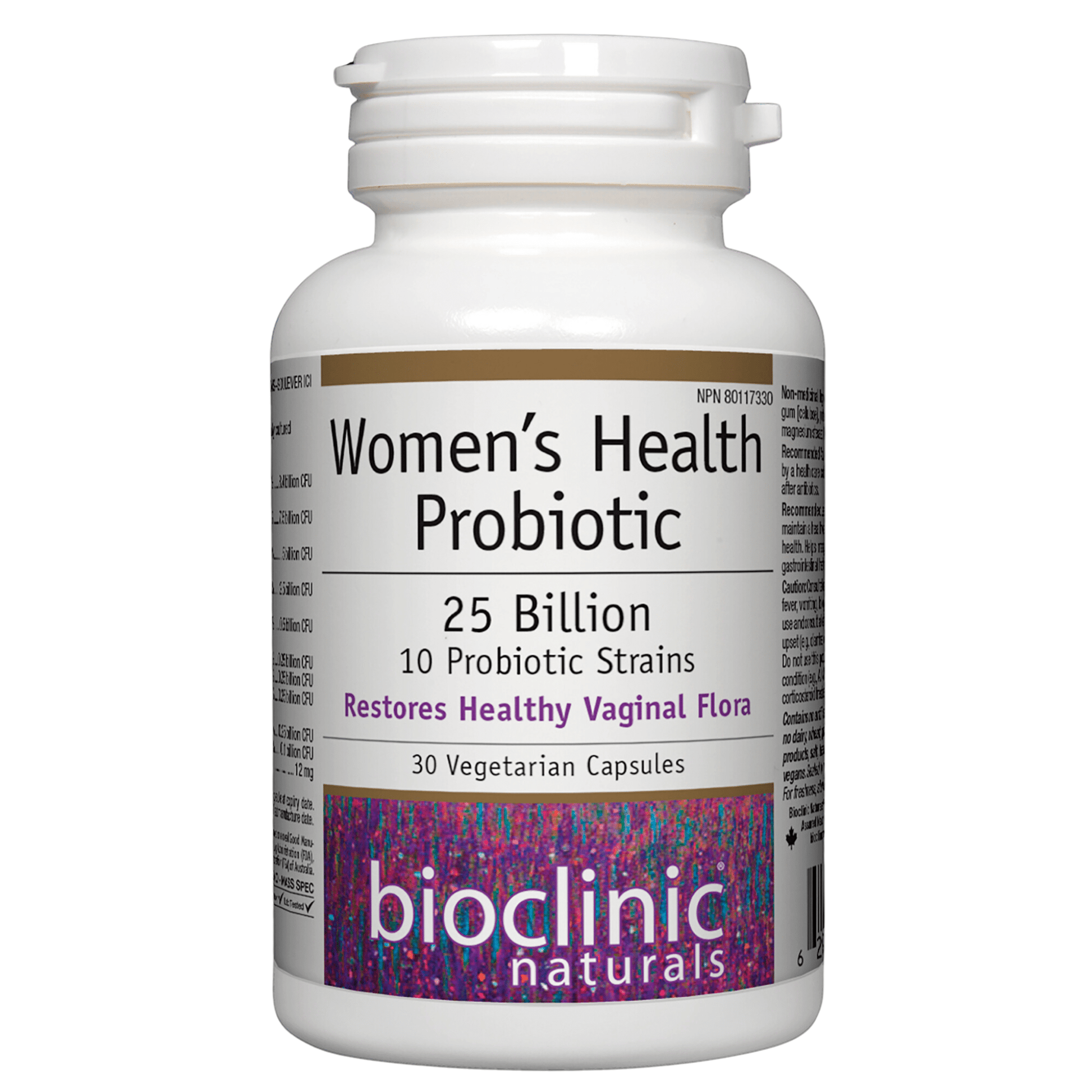 Bioclinic Naturals Women's Health Probiotic 30 Vegetarian Capsules