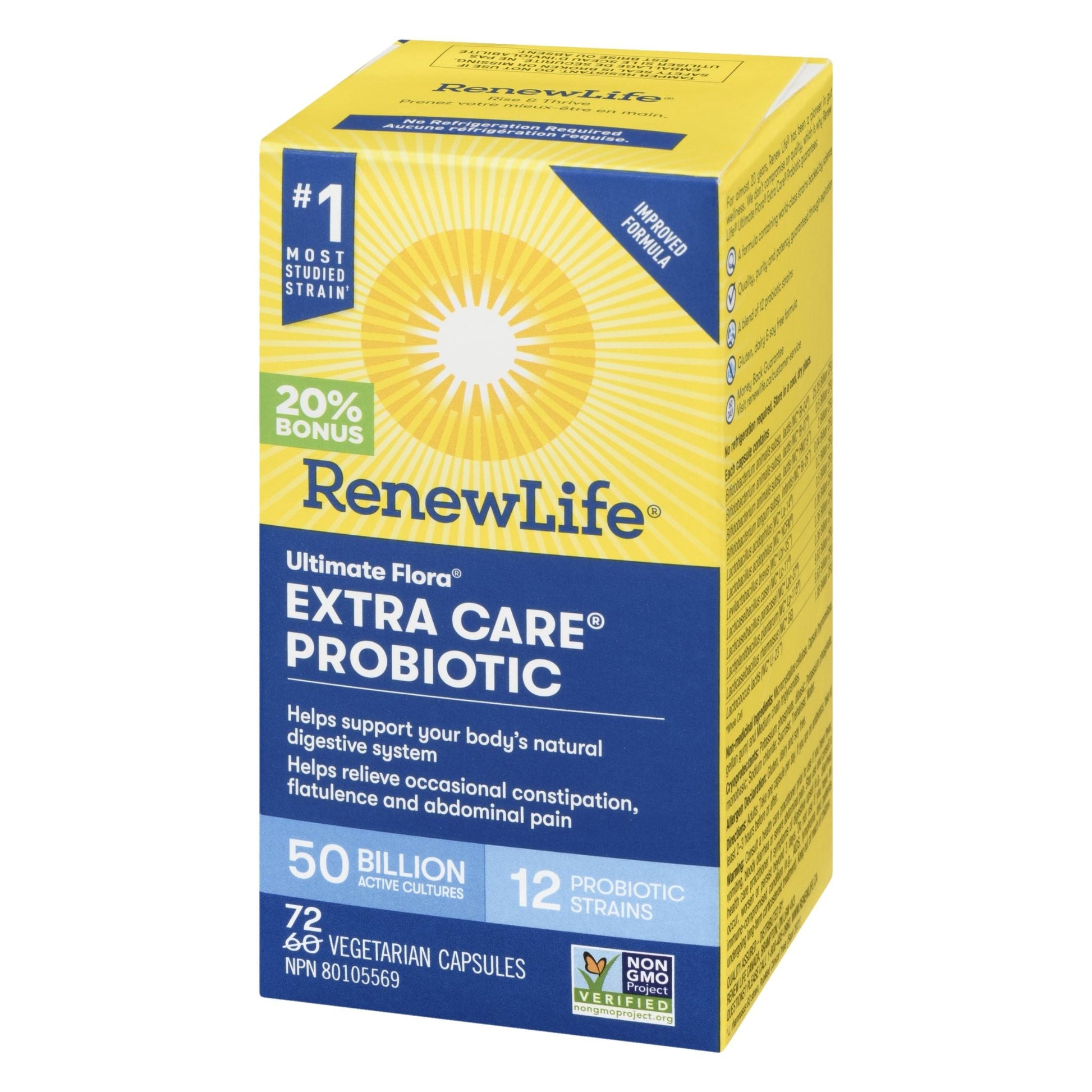 Renew Life Ultimate Flora Extra Care 50B 72 Capsules