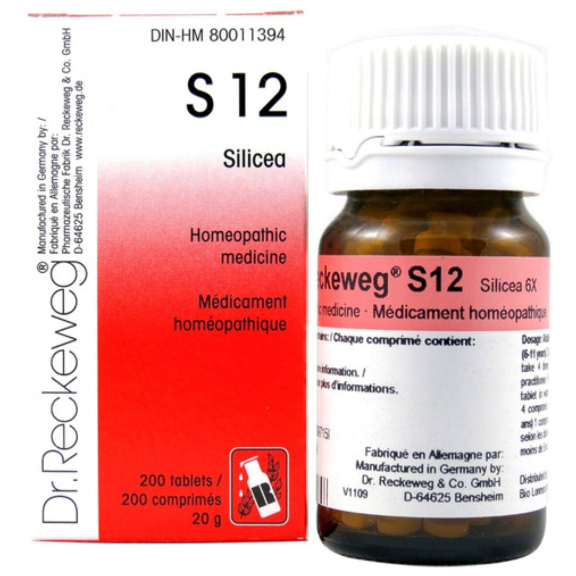 Dr. Reckeweg S12 Silicea 12X 200t