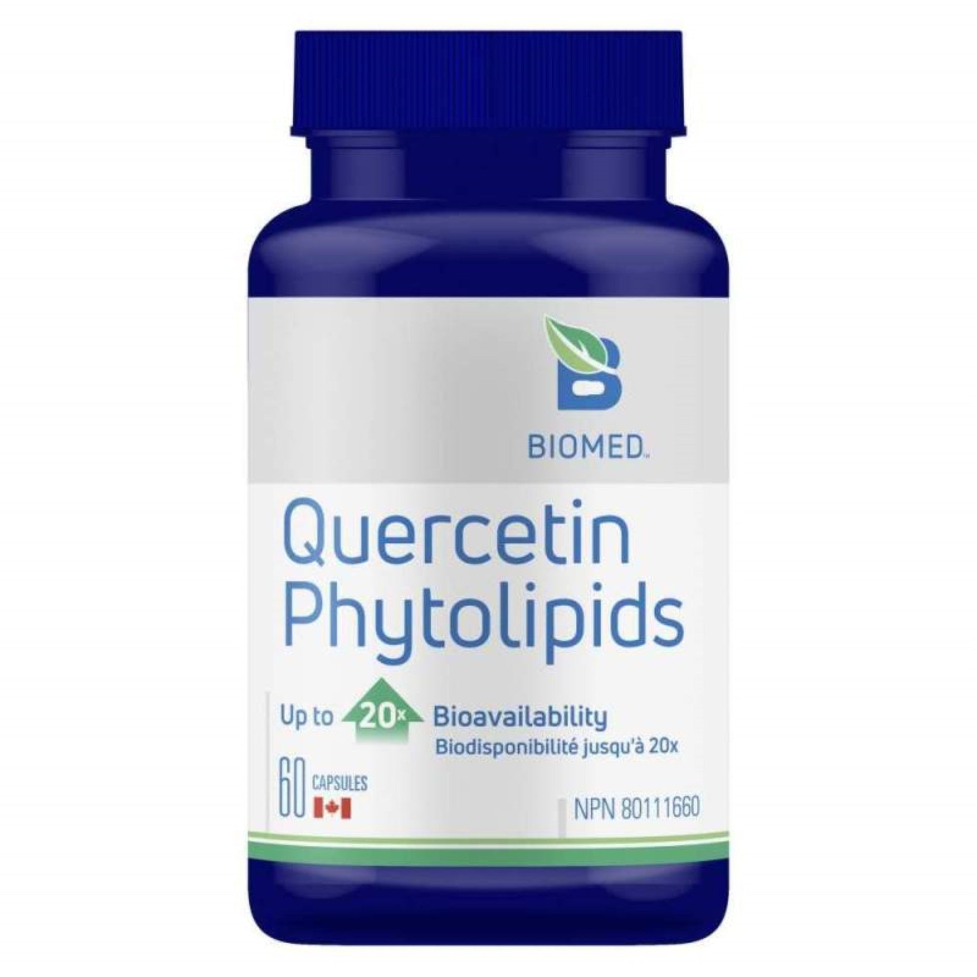 Biomed Quercetin Phytolipids 60 Capsules - Optimized Immune Function, Improves Muscle Endurance and Recovery, Promotes Healthy Cellular Aging, Supports Blood Vessel Health
