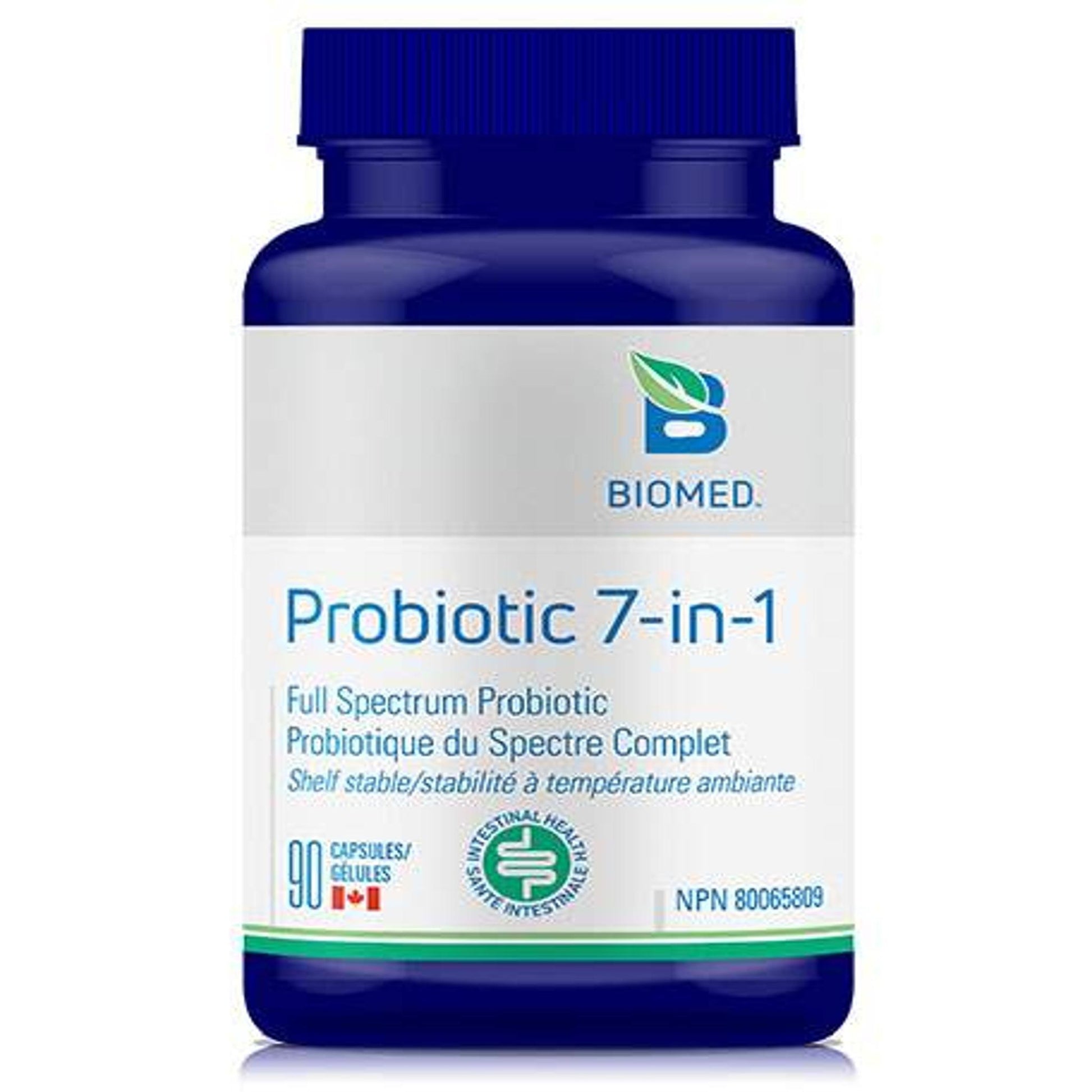 Biomed Probiotic 7-in-1 90 Capsules - Incorporate 7 Different Strains of Healthy Bacteria, Restore Intestinal Flora, Enhances Mucosal Immune Defense, Maintains Intestinal Barrier, Healthy Gastrointestinal Tract