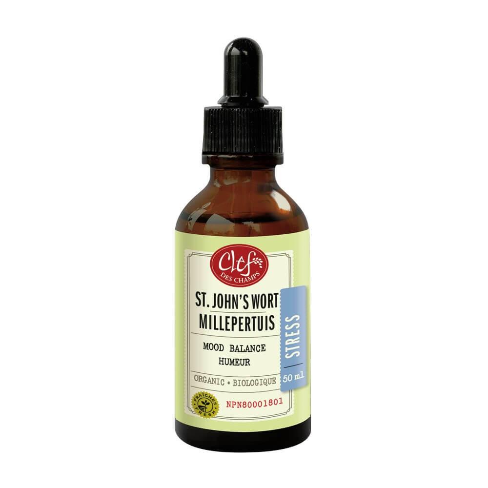 Clef Des Champs St. John's Wort 50ml - Relieves Symptoms of Mood Alteration, Stabilizes the Mood and Increases Motivation, Reduces Anxiety, Nervousness, Irritability