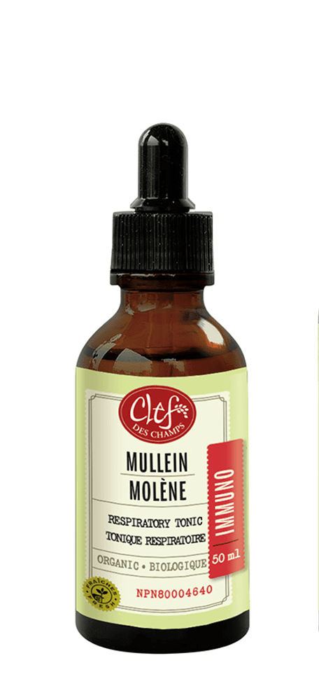Clef Des Champs Mullein 50ml - Respiratory Tonic That Soothes Earaches, Bronchitis, Dry Coughs,  and Even Emphysema