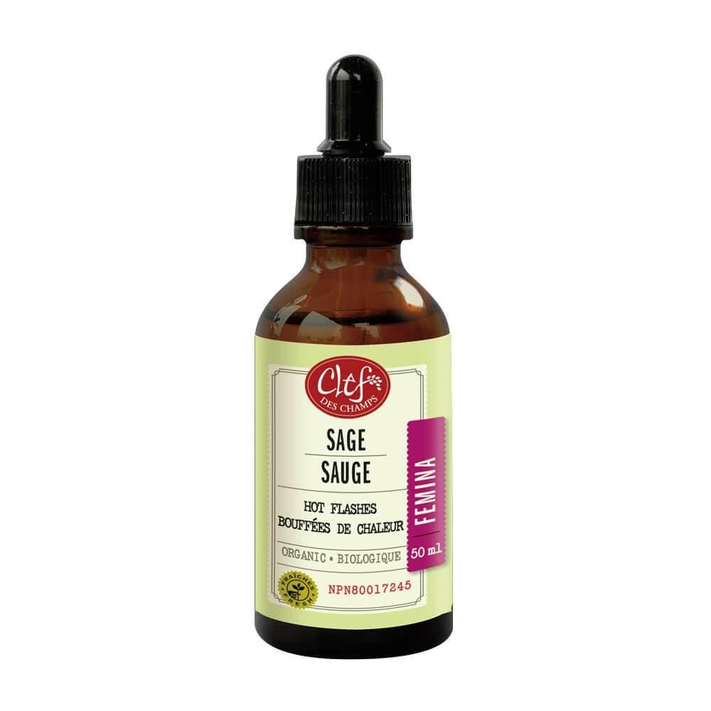 Clef Des Champs Sage 50ml - Prevents Hot Flashes Associated With Menopause and Night Sweats, Regulate Hormone Fluctuations
