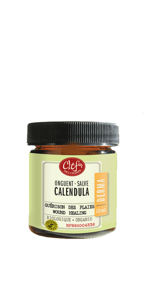 Clef Des Champs Calendula 50ml - Promotes Healing of Wounds, Help Treat Erythema, Dry Patches, Cracked or Chapped Skin